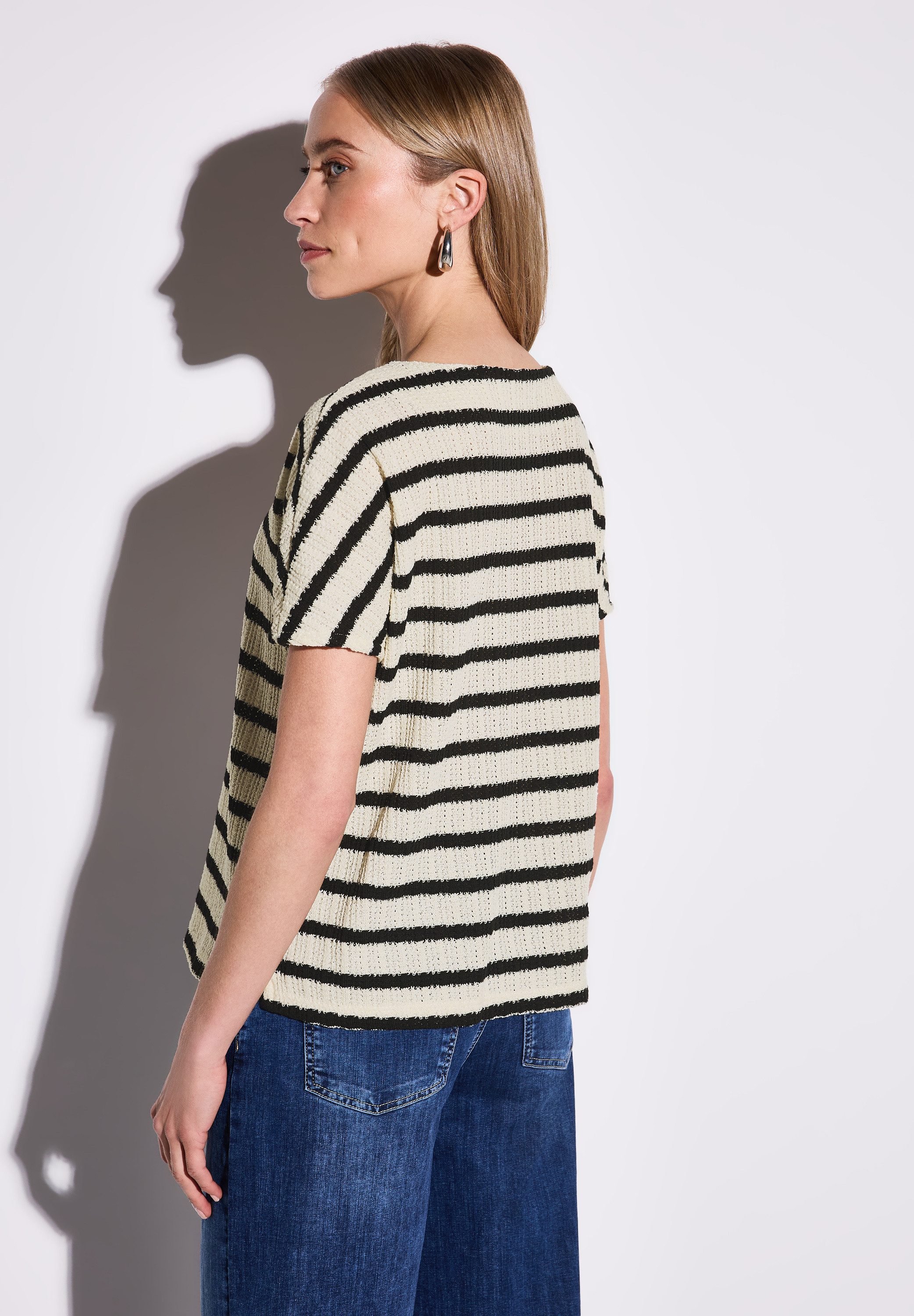 STREET ONE T-Shirt, mit U-Boot-Ausschnitt günstig online kaufen