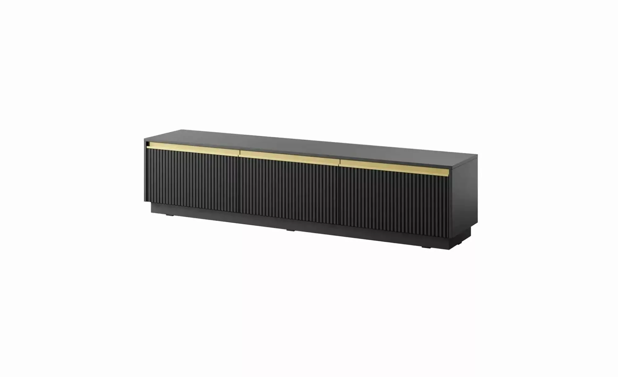 Lowboard  Roy ¦ schwarz ¦ Maße (cm): B: 181,5 H: 42 Kommoden & Sideboards > günstig online kaufen