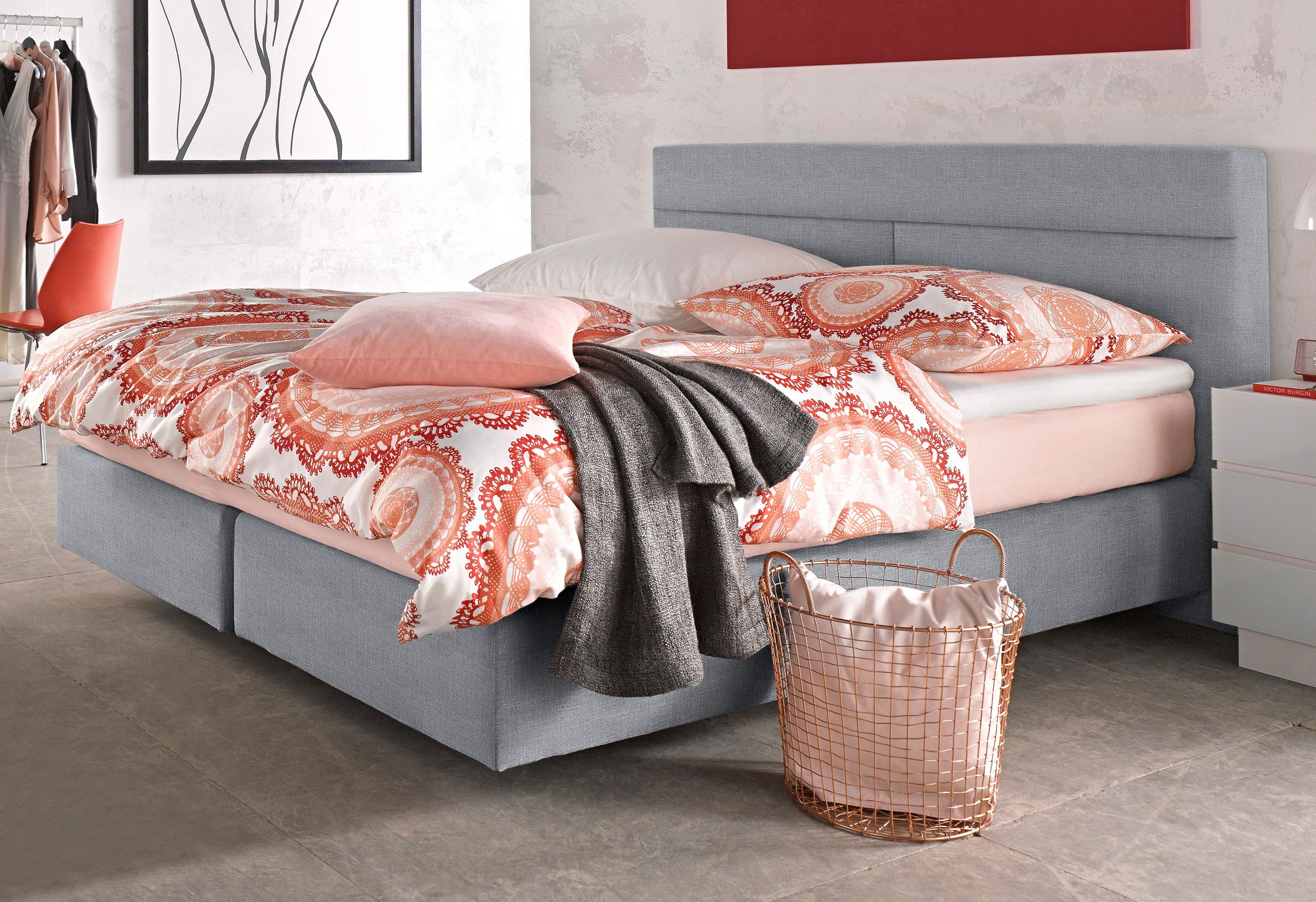 Westfalia Schlafkomfort Boxspringbett, mit Zierkissen günstig online kaufen