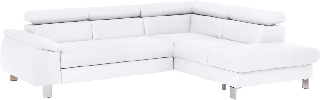 COTTA Ecksofa "Komaris L-Form mit Kopfteilverstellung", wahlweise mit Bettf günstig online kaufen