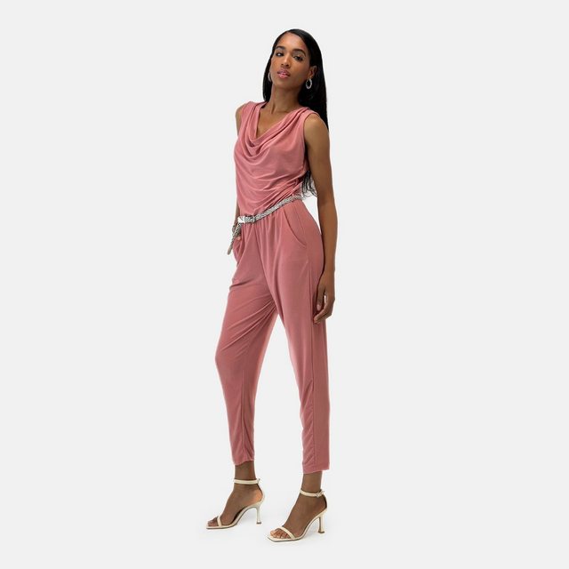 Elara Jumpsuit Elara Damen Jumpsuit mit Gürtel mit Gürtel (1-tlg) günstig online kaufen