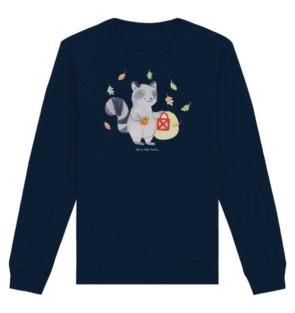 Mr. & Mrs. Panda Longpullover Größe L Waschbär Laterne - French Navy - Gesc günstig online kaufen