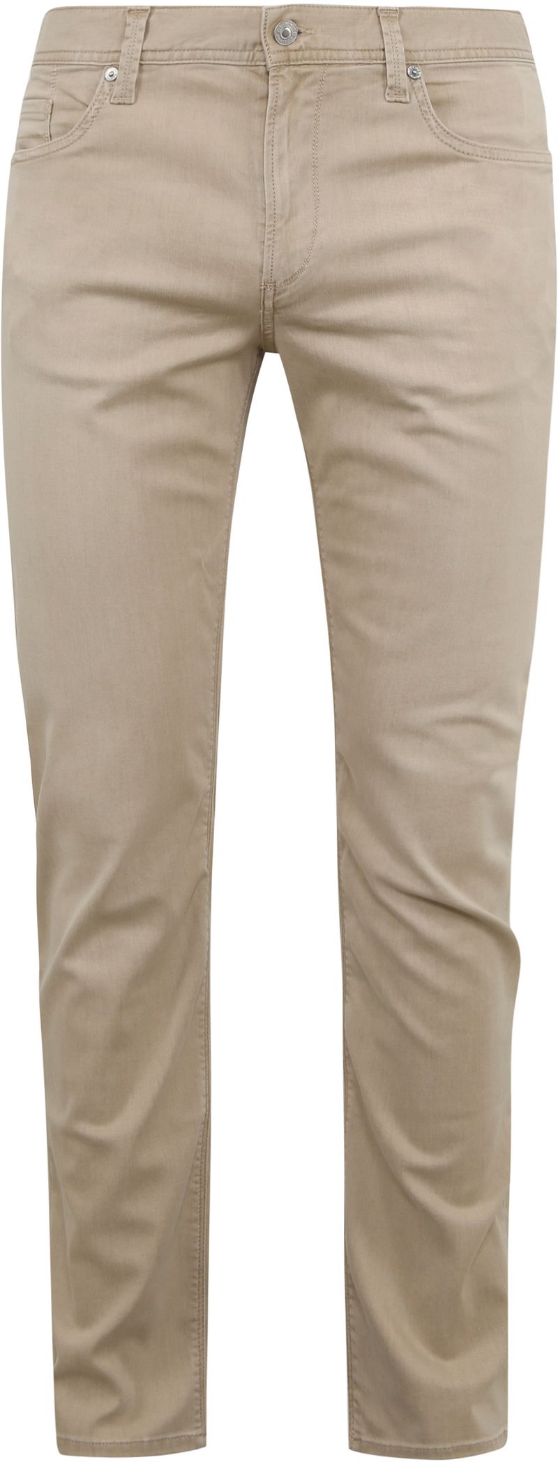 Alberto Röhrenhose Denim Braun Beige - Größe W 34 - L 30 günstig online kaufen