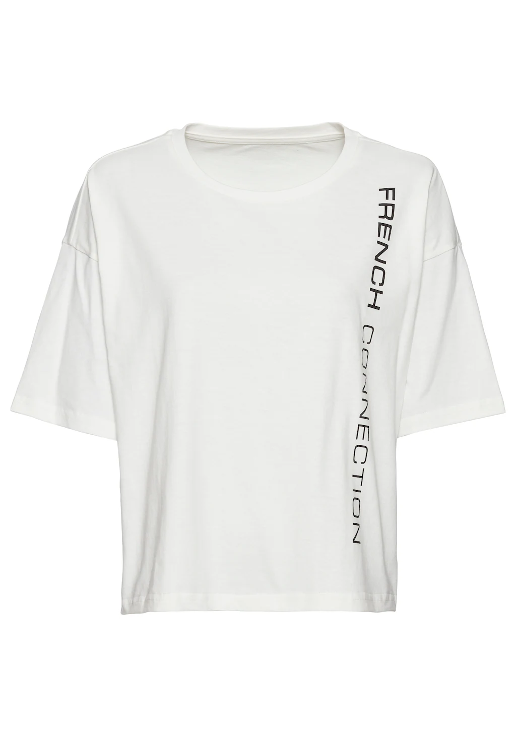 French Connection T-Shirt mit weiten Ärmeln und Logodruck günstig online kaufen