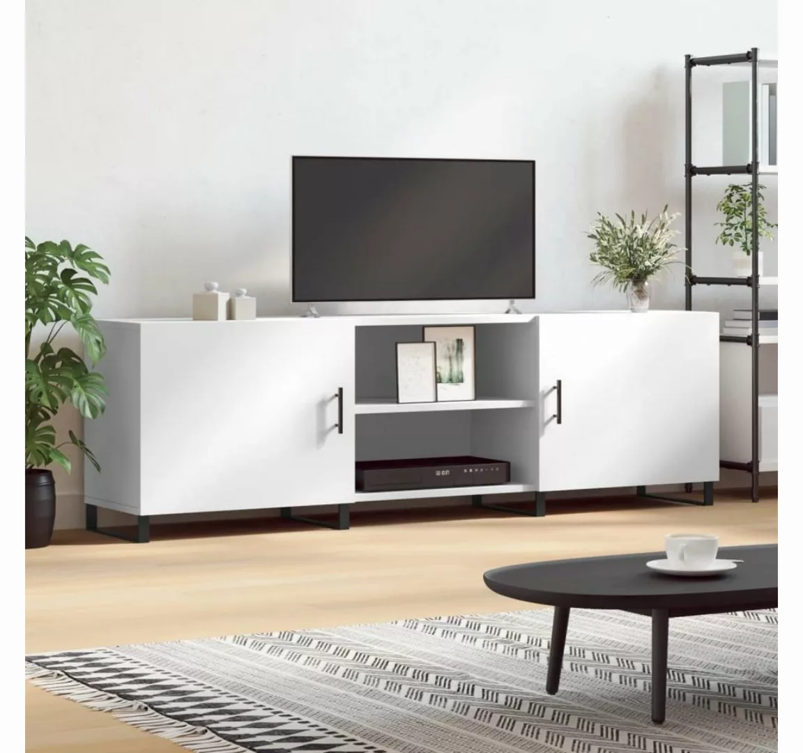 furnicato TV-Schrank Weiß 150x30x50 cm Holzwerkstoff günstig online kaufen