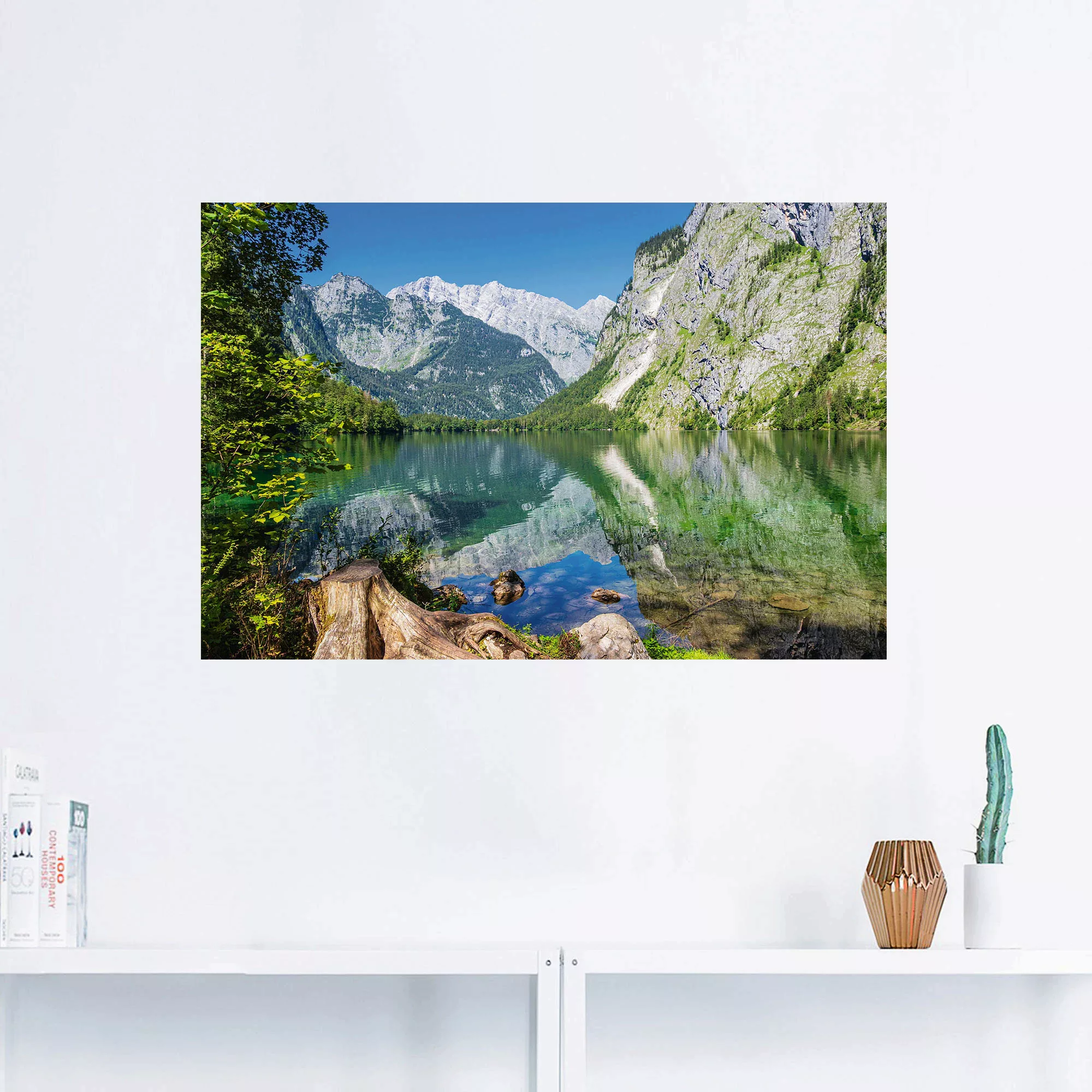 Artland Wandbild "Obersee Berchtesgadener Land in Bayern", Berge & Alpenbil günstig online kaufen