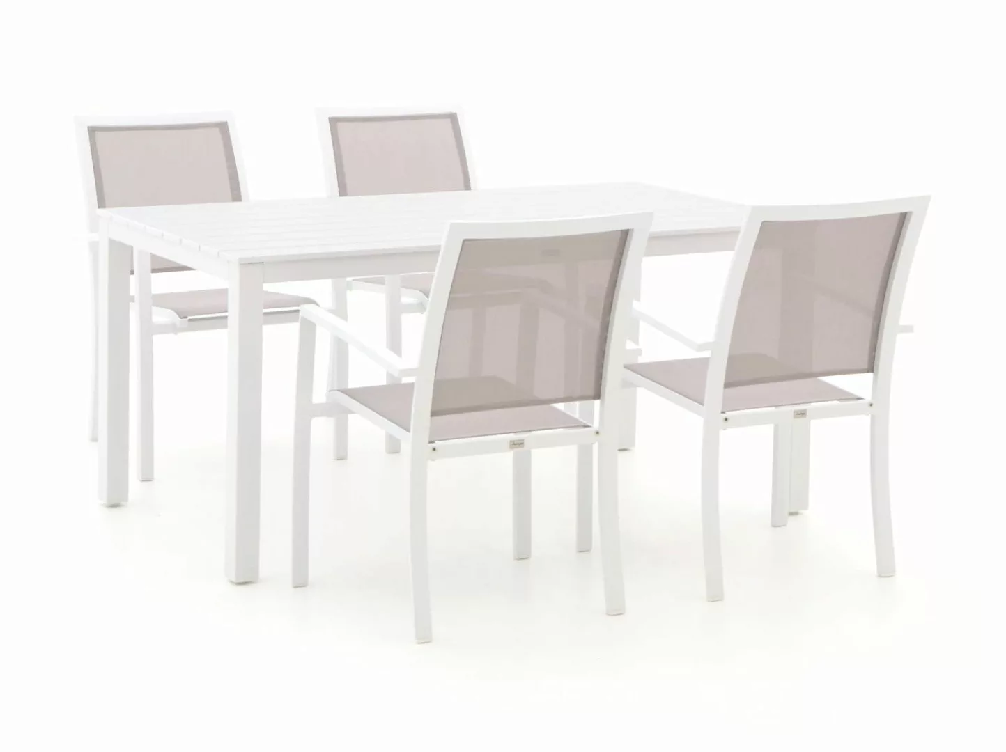 Bellagio Anzio/Menzano 160 cm Gartenmöbel-Set 5-teilig stapelbar günstig online kaufen
