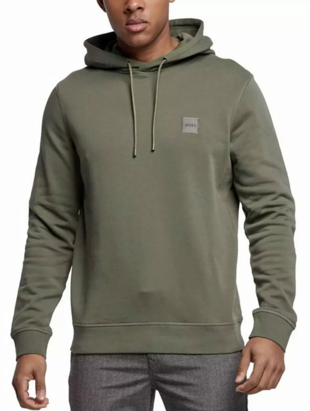 BOSS Kapuzensweatshirt Wetalk Hoodie Verstellbare Kapuze – Gerippte Bündche günstig online kaufen