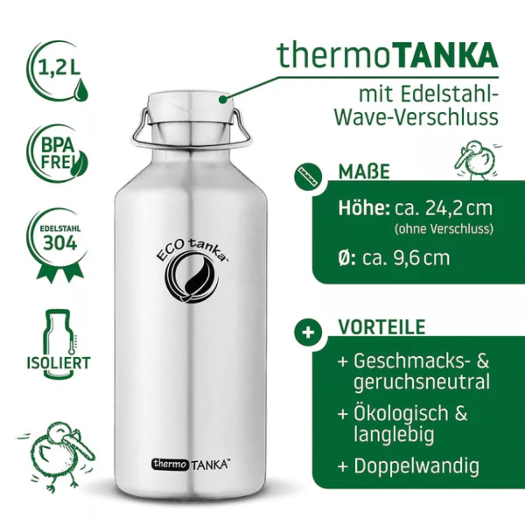 1,2l Thermotanka Isolierende Edelstahl Thermoflasche Trinkflasche Mit Edels günstig online kaufen