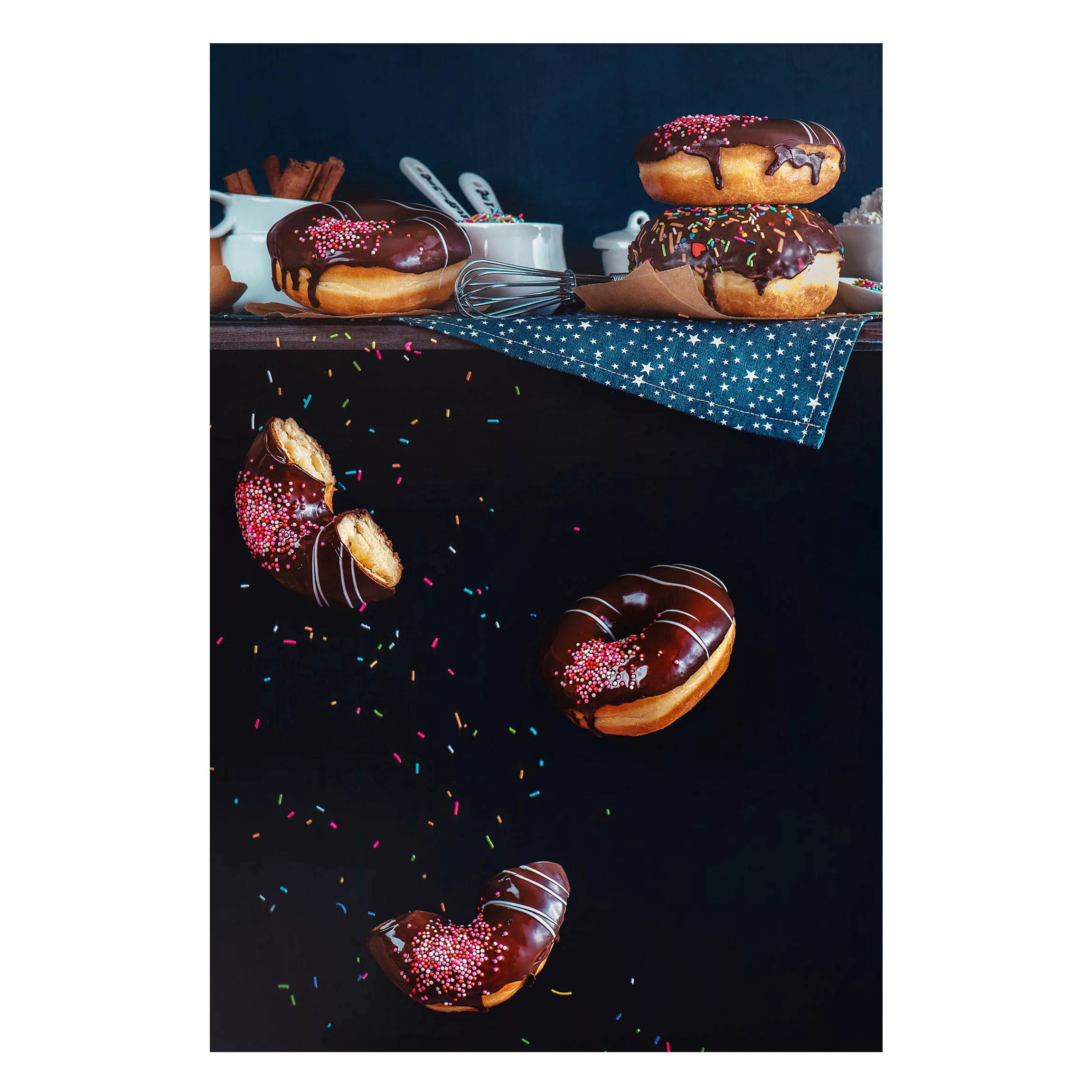 Magnettafel Küche - Hochformat 2:3 Donuts vom Küchenregal günstig online kaufen