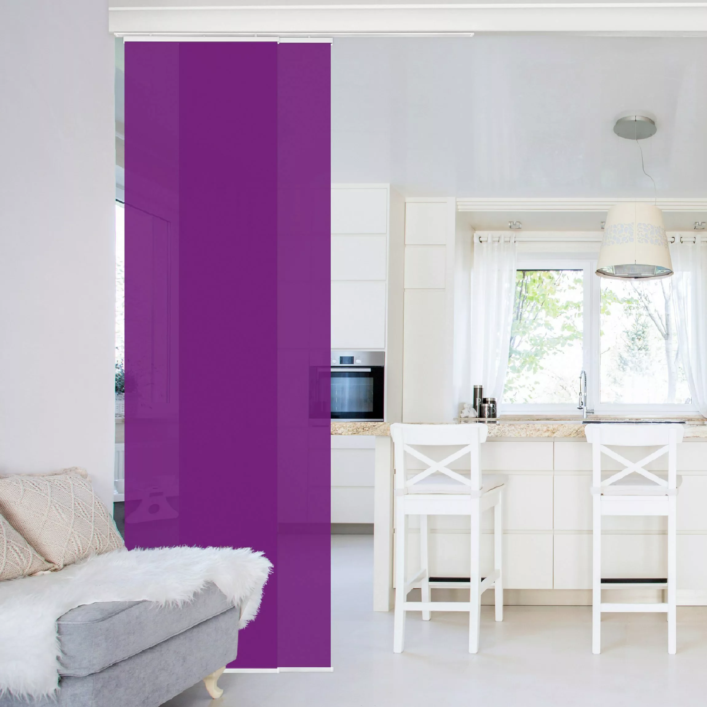 Schiebegardine Colour Purple günstig online kaufen