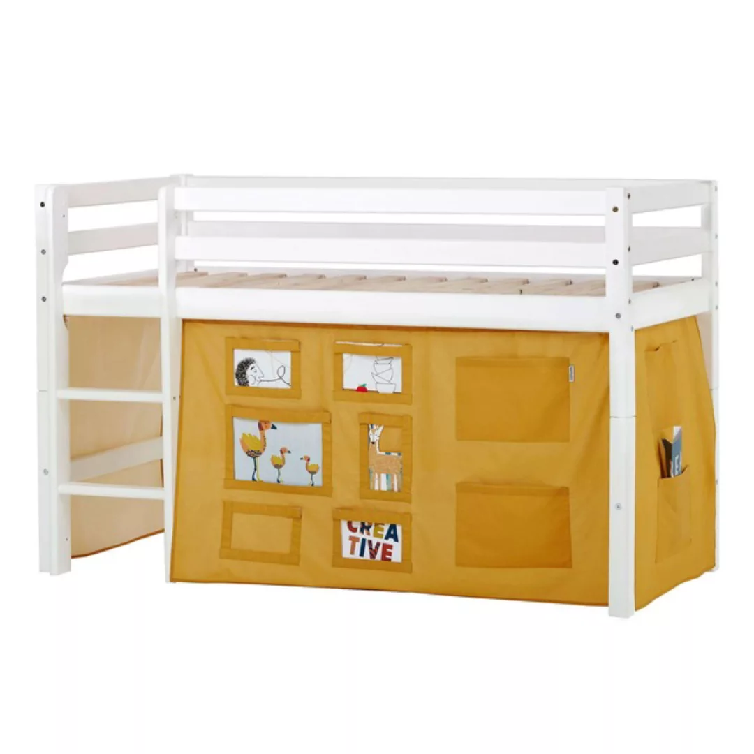 Hoppekids Hochbett "ECO Dream, Kinderbett, Spielbett, Halbhohes Bett aus Ma günstig online kaufen