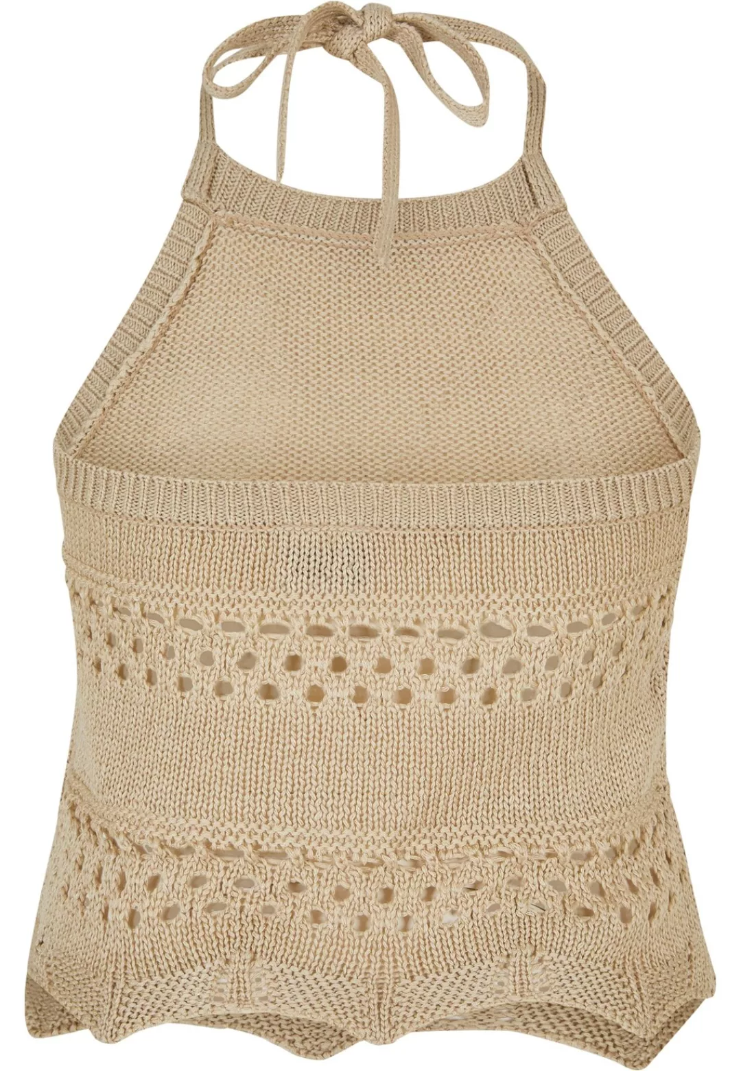 URBAN CLASSICS Muskelshirt "Urban Classics Damen Ladies Short Crochet Knit günstig online kaufen