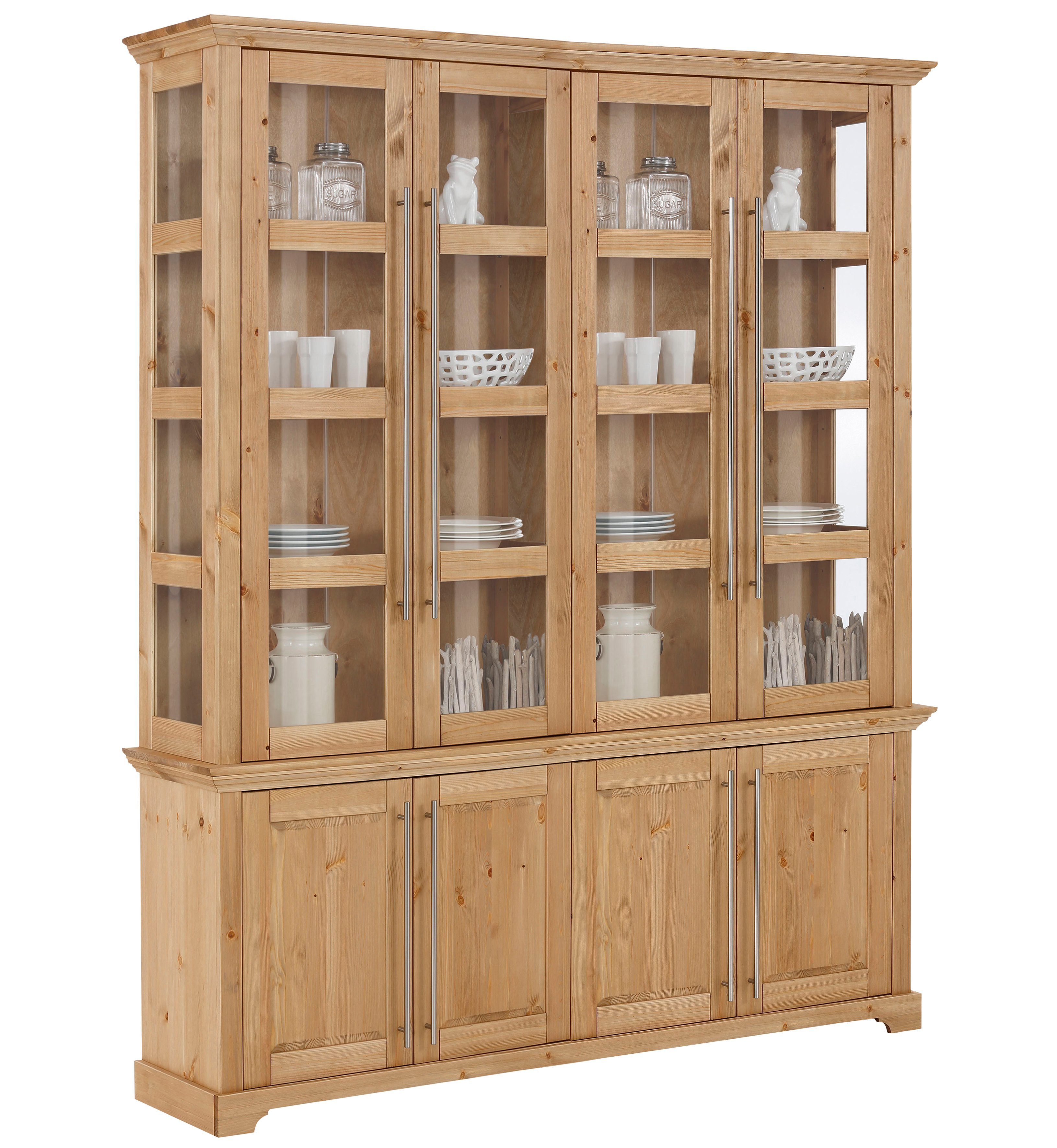 Home affaire Vitrine "Meliss", aus massiver Kiefer, FSC zertifiziert, Breit günstig online kaufen