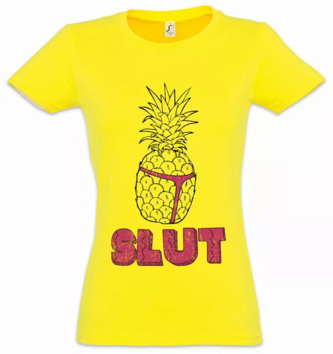 Urban Backwoods Print-Shirt Pineapple Slut Damen T-Shirt Brooklyn Fun 99 Ja günstig online kaufen