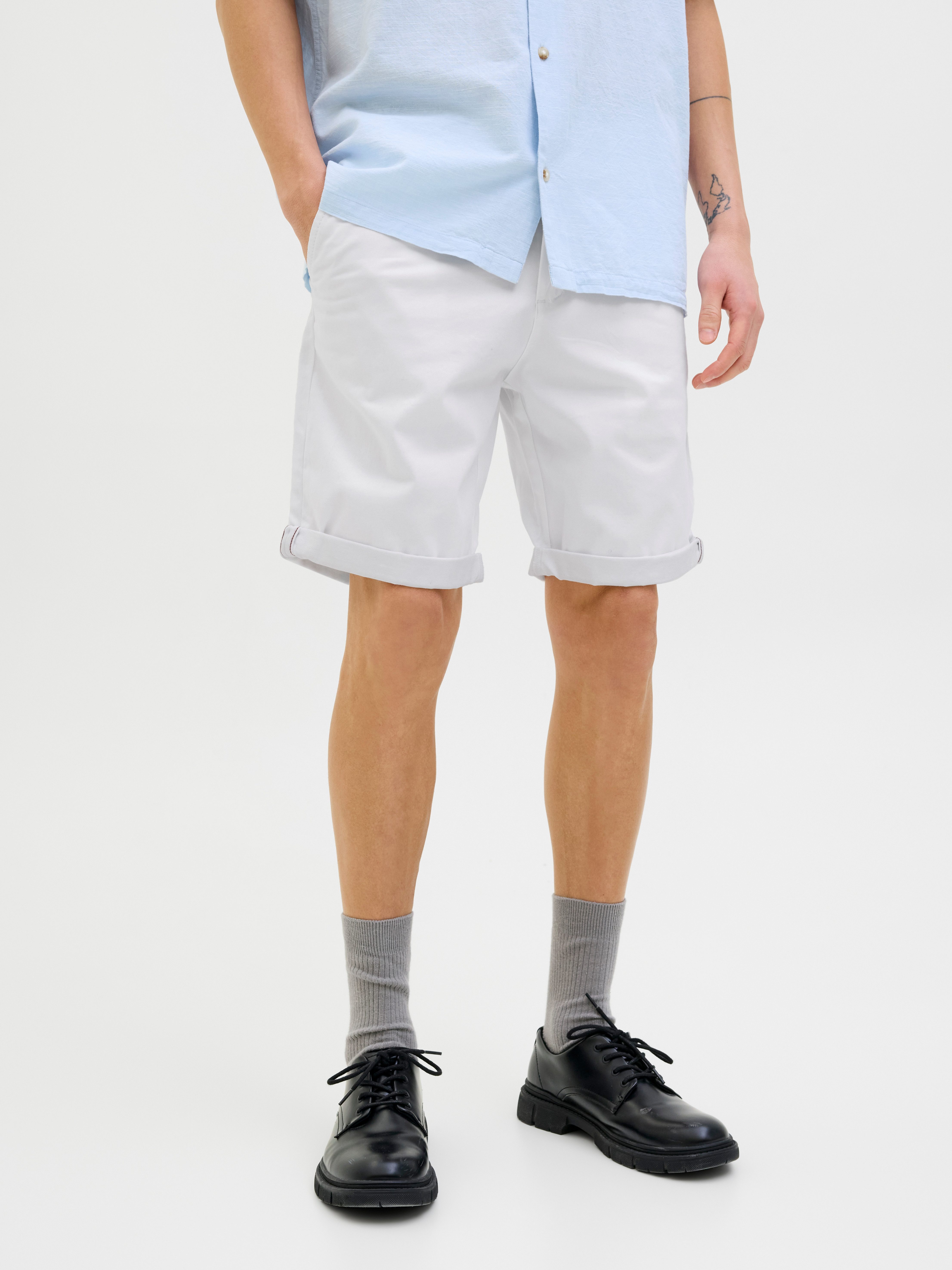 Jack & Jones Chinoshorts "JPSTBOWIE JJSHORTS S", mit Aufschlag günstig online kaufen