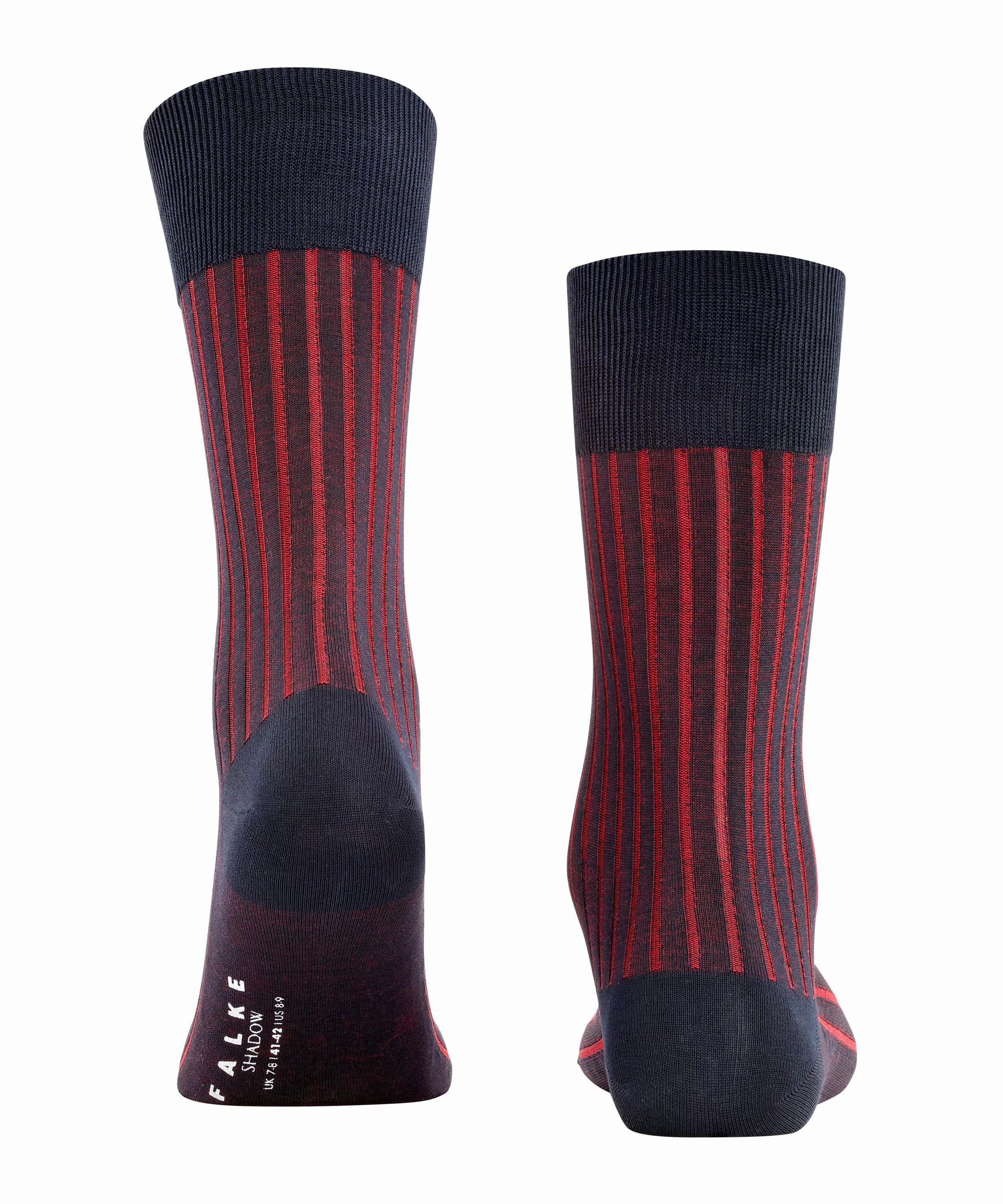 FALKE Shadow Herren Socken, 45-46, Blau, Rippe, Baumwolle, 14648-637606 günstig online kaufen