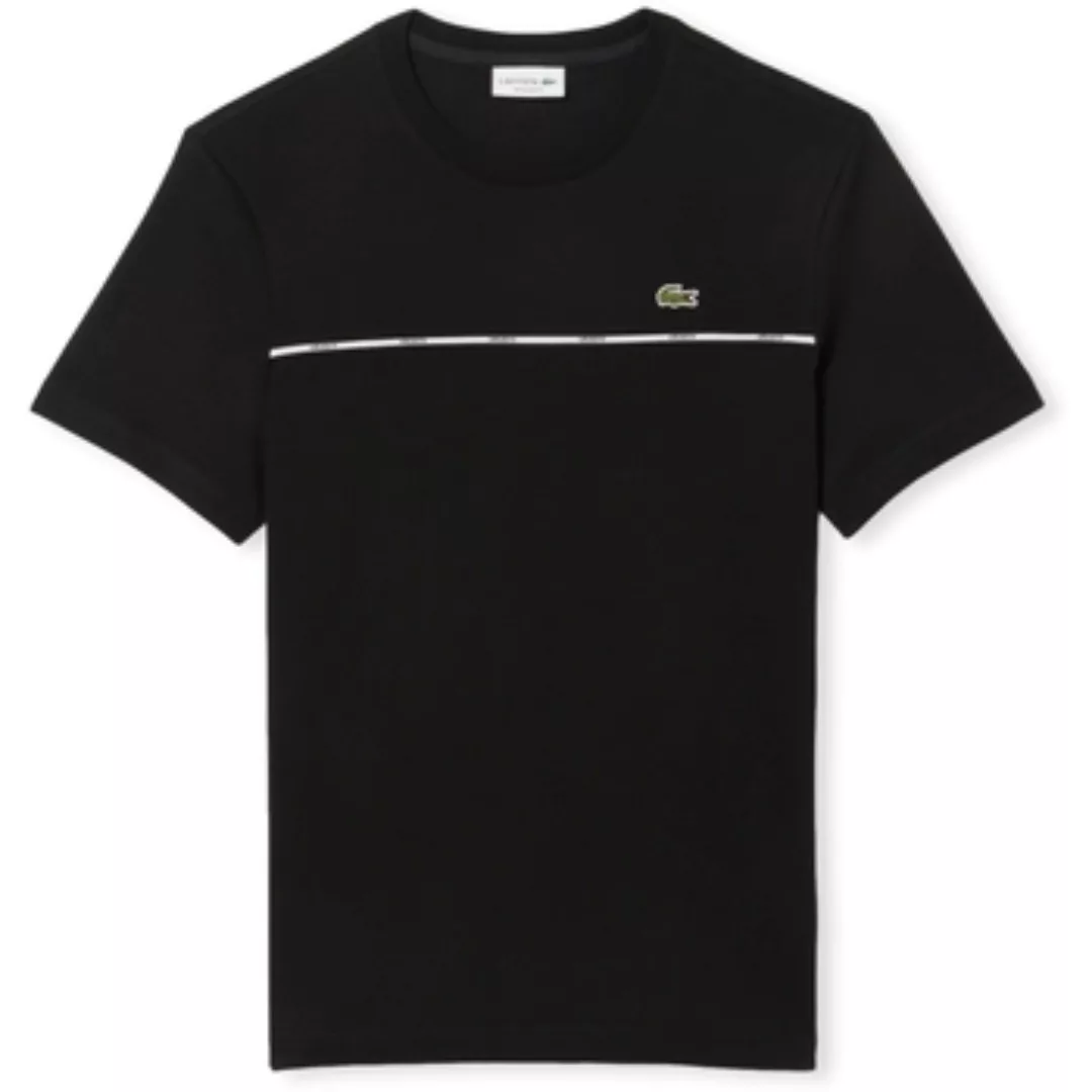 Lacoste  T-Shirts & Poloshirts Trim Cotton Jersey T-Shirt TH9842 - Black günstig online kaufen