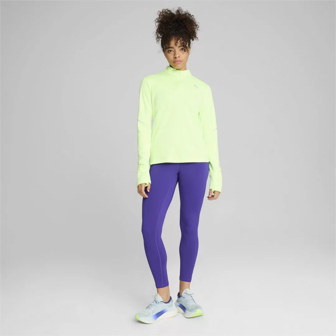 PUMA Laufshirt "PUMA RUN Grid Fleece-Top mit halbem Reißverschluss Damen" günstig online kaufen