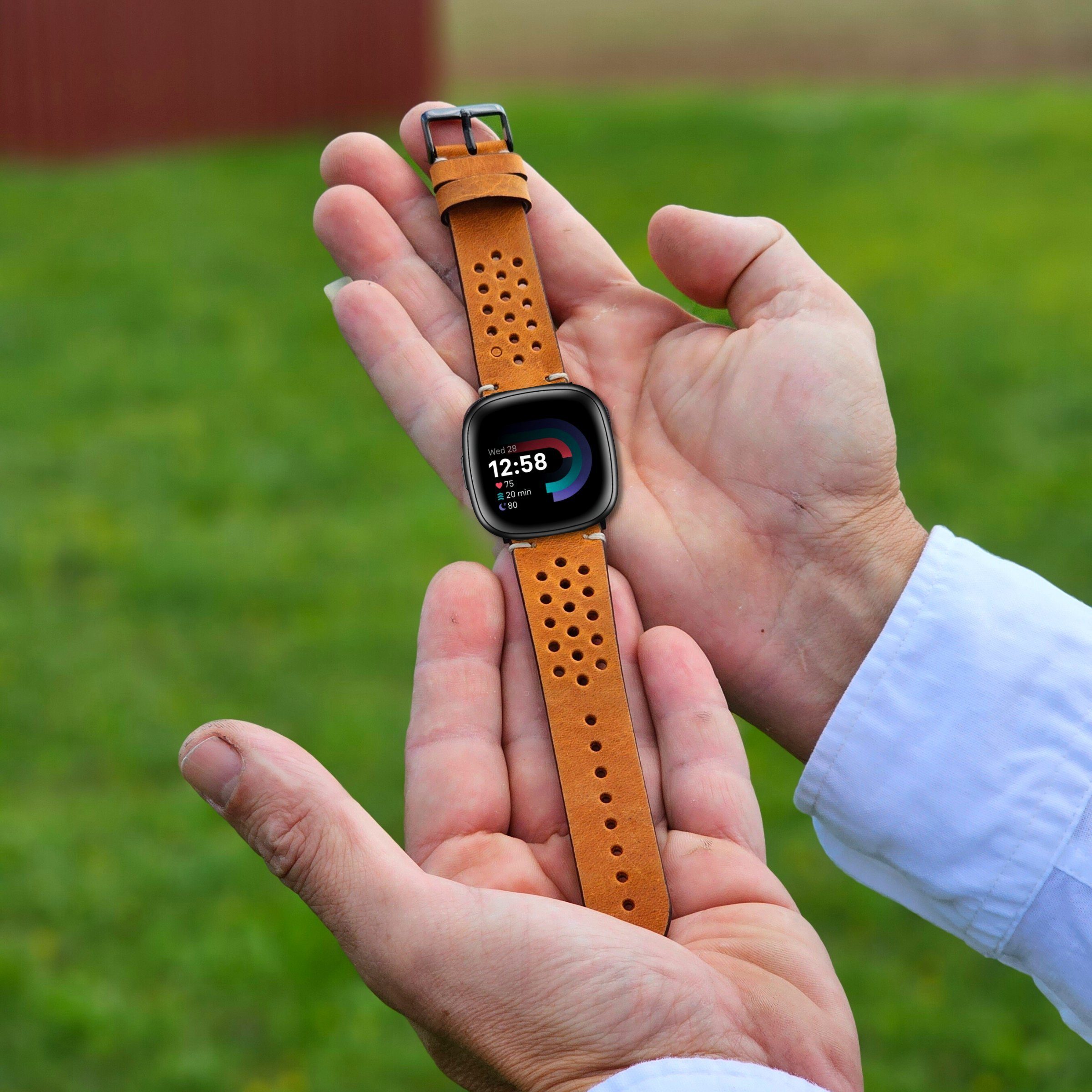 Renna Leather Smartwatch-Armband Fitbit Versa 4 günstig online kaufen