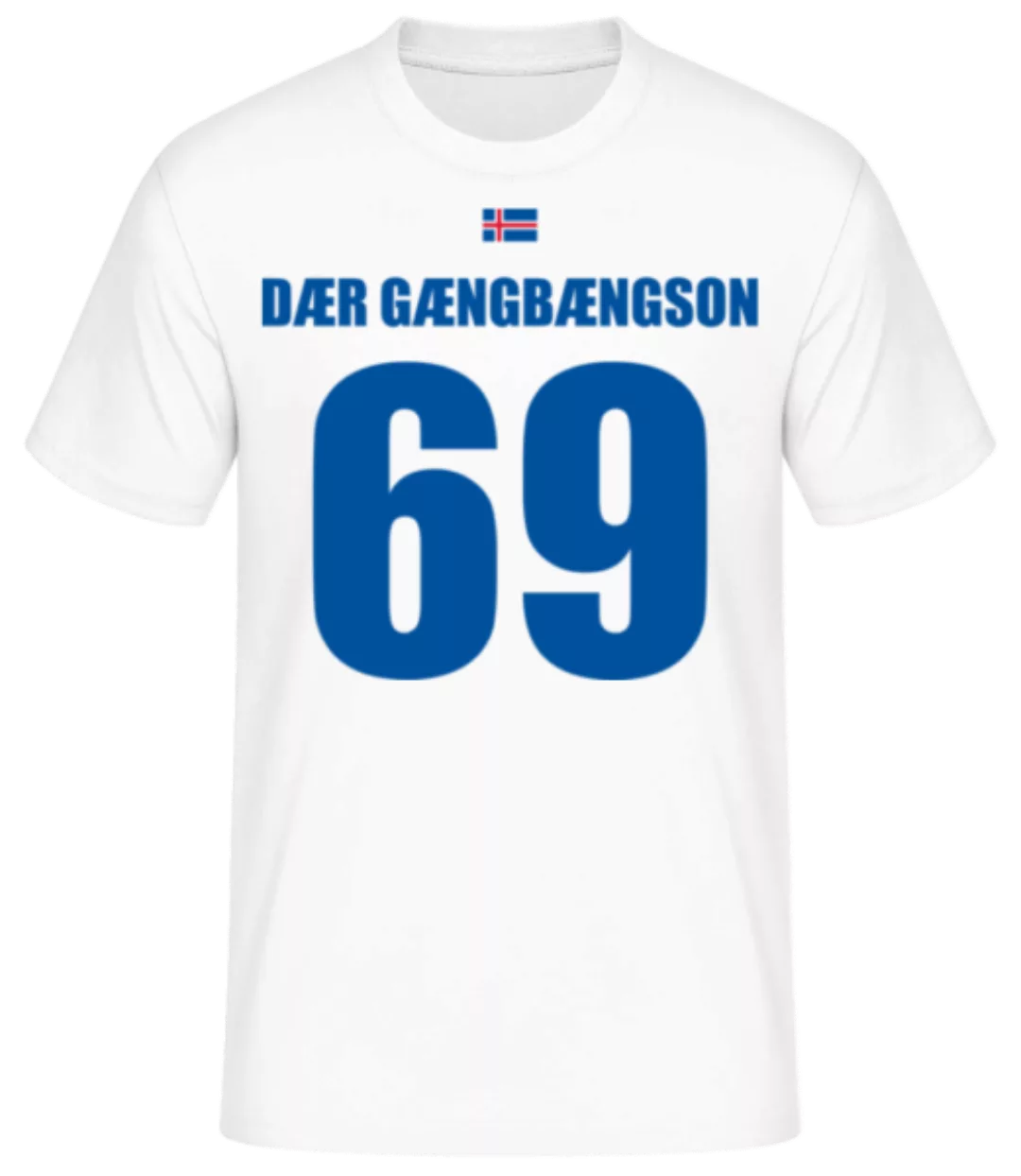 Island Fußball Trikot Dær Gængbængson · Männer Basic T-Shirt günstig online kaufen