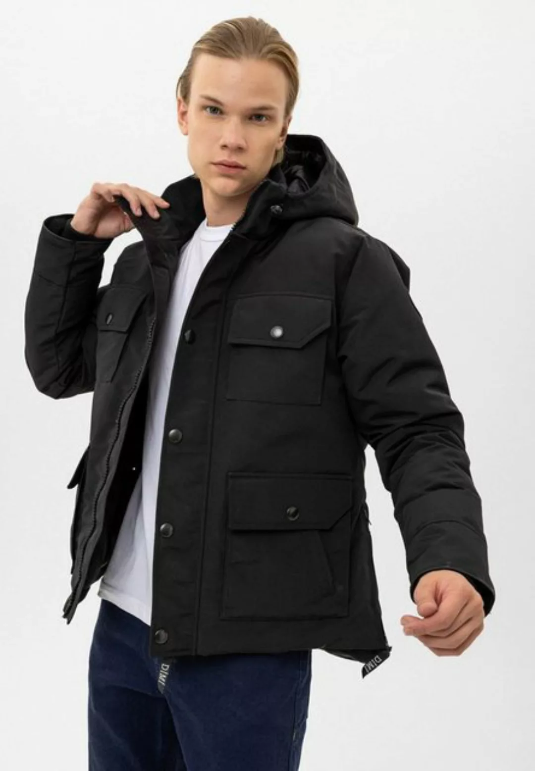 DİMİ Kurzjacke Kurzjacke Übergangsjacke Steppjacke mit abnehmbarer Kapuze günstig online kaufen