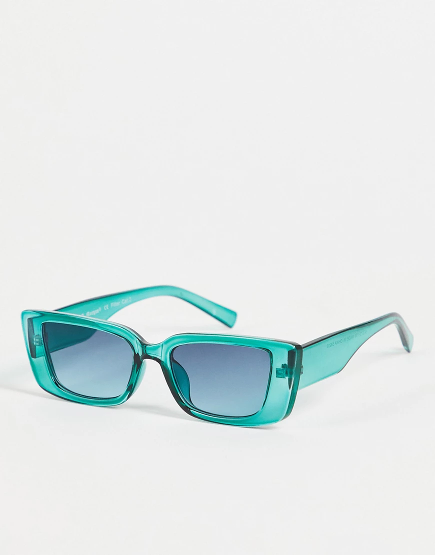 AJ Morgan – Eckige Sonnenbrille in Blau für Damen günstig online kaufen