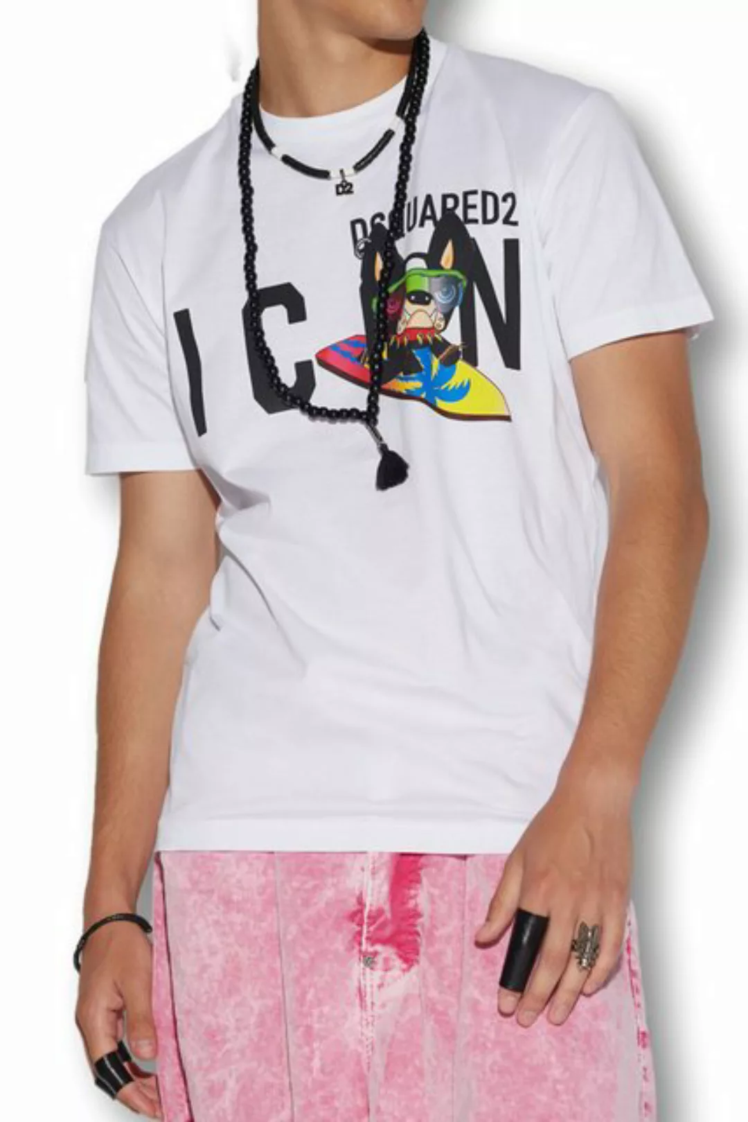 Dsquared2 Print-Shirt Dsquared2 Icon Ciro Cool T-shirt Weiß Herren günstig online kaufen