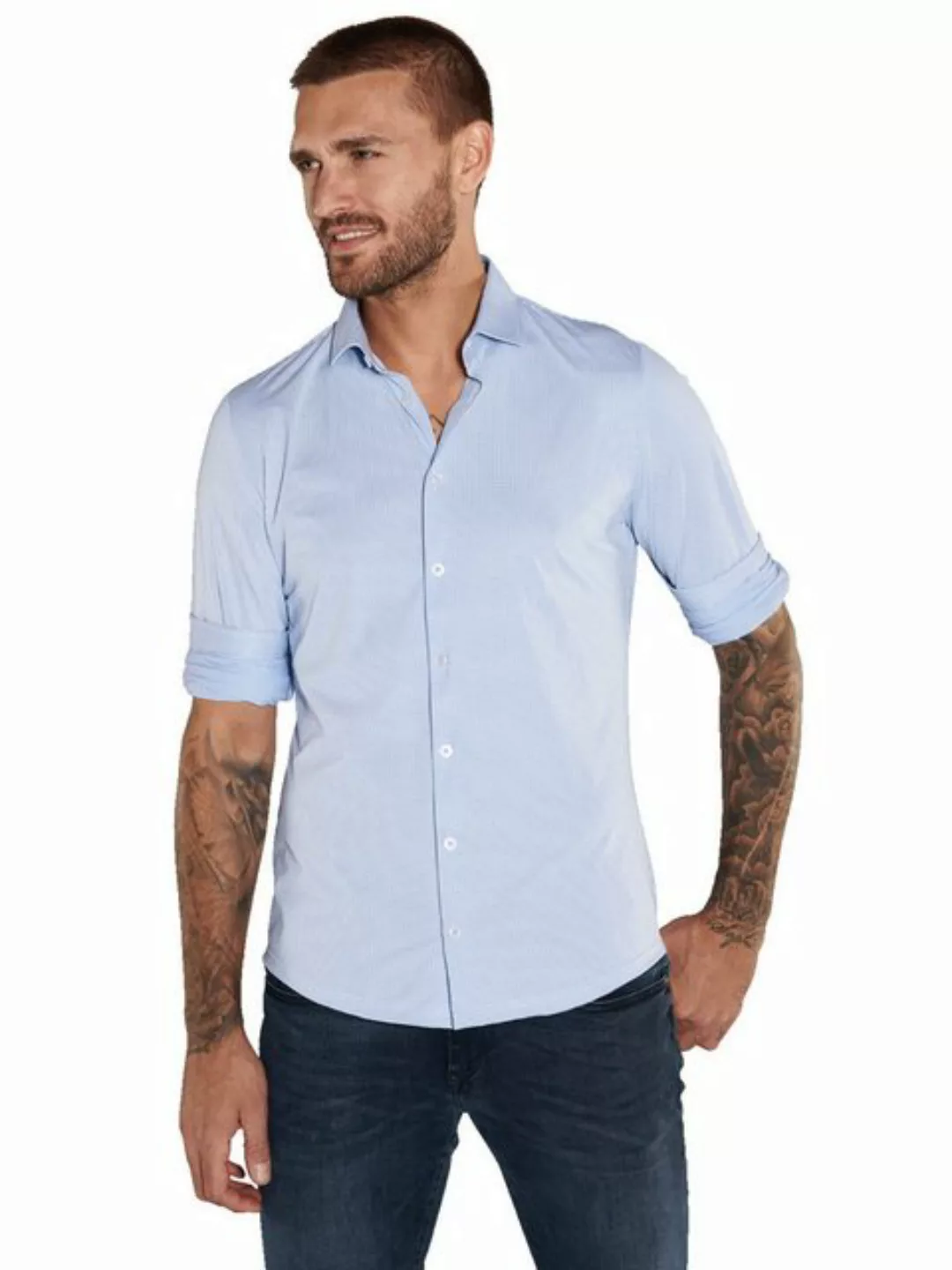 emilio adani Langarmhemd Langarm-Hemd aus Jersey günstig online kaufen