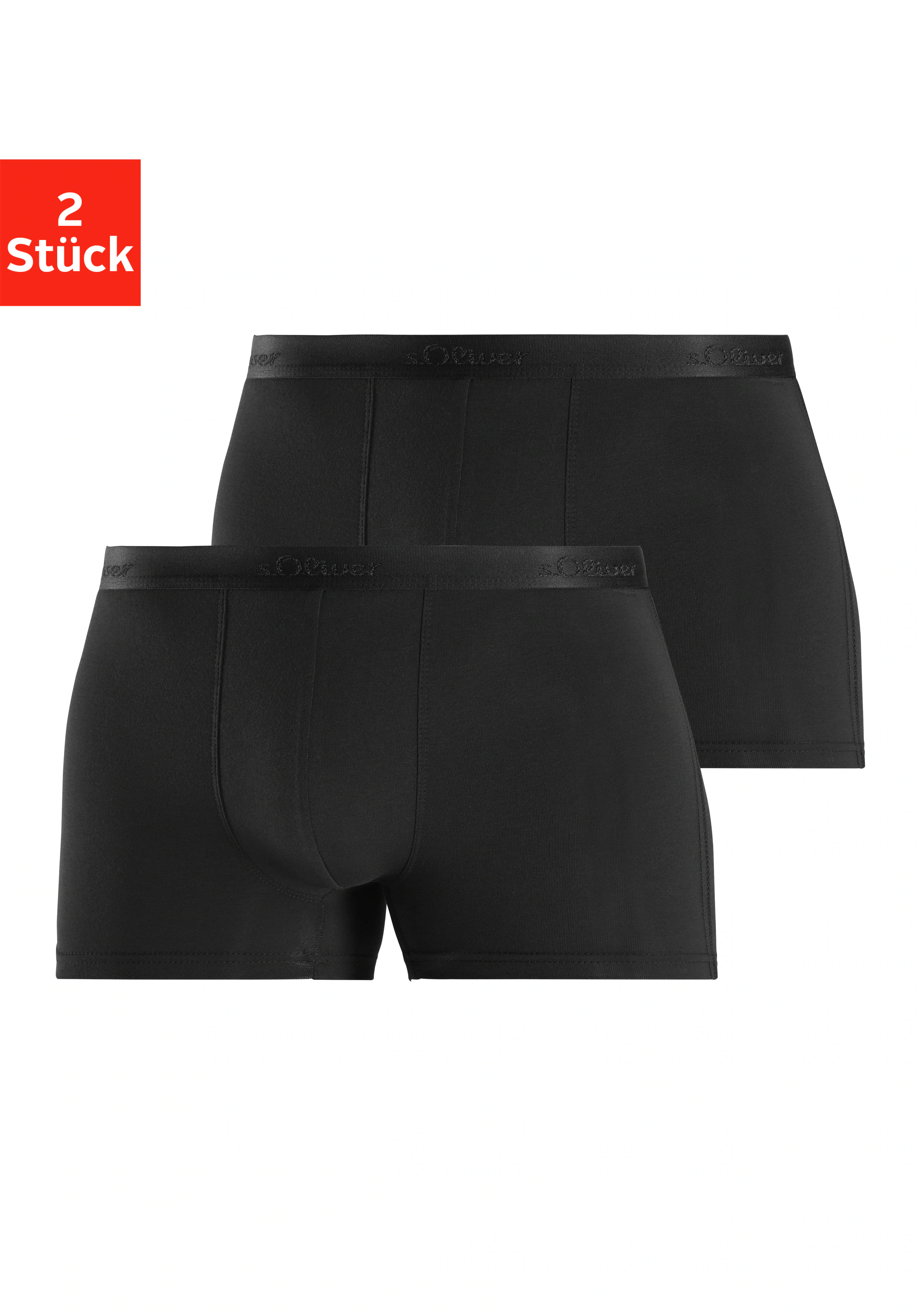 s.Oliver Boxer "Boxershorts für Herren", (Packung, 2 St.), aus weichem Moda günstig online kaufen