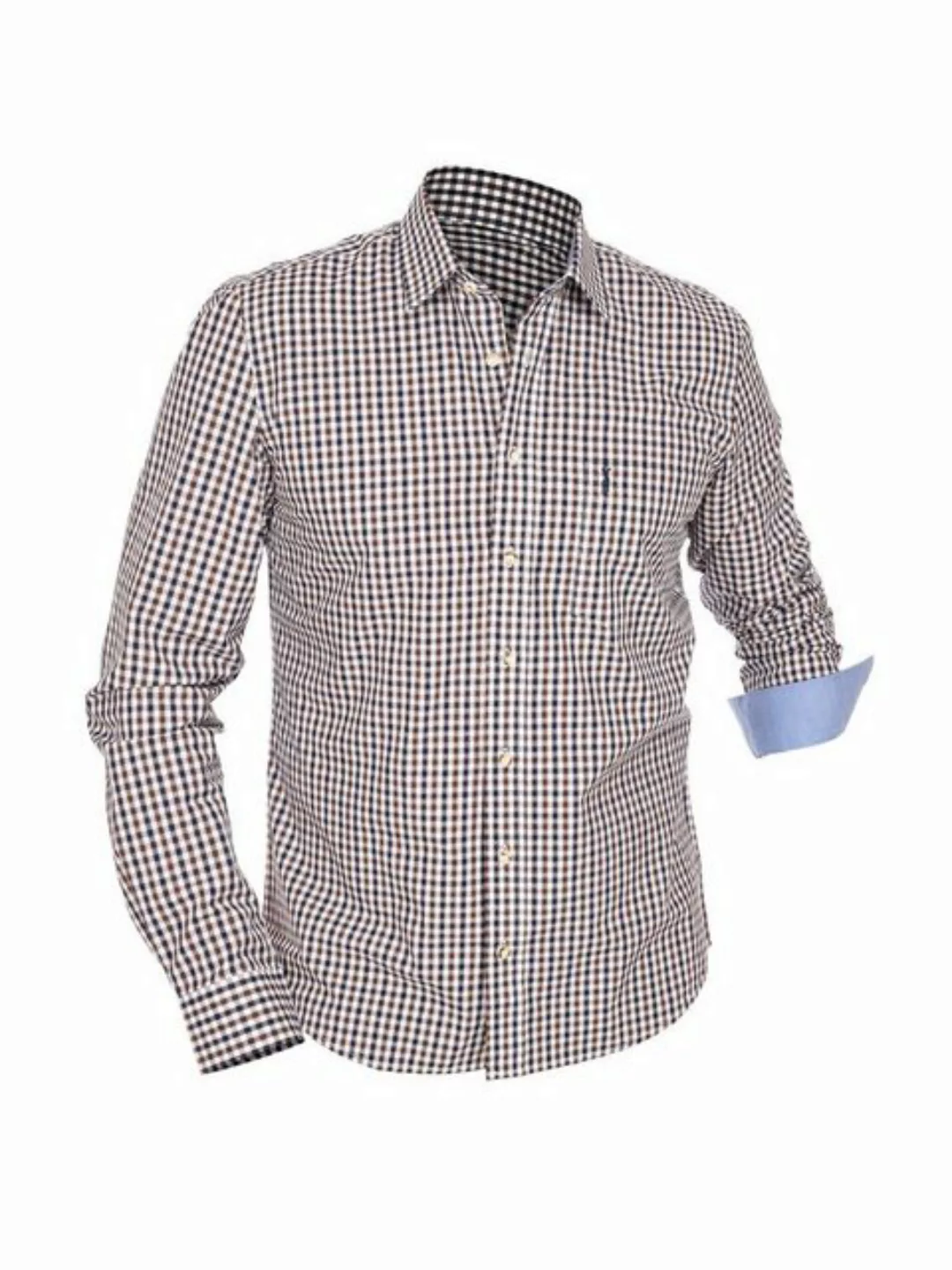 Almsach Karohemd Hemd LF670 CO blau braun (Comfort Fit) günstig online kaufen
