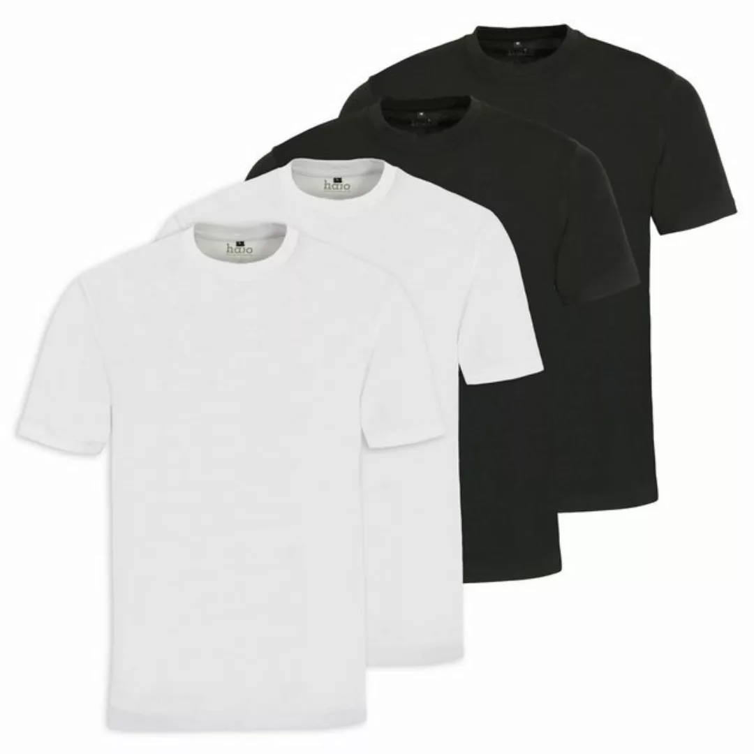 Hajo T-Shirt Herren T-Shirt, 4er Pack - Basic, Kurzarm günstig online kaufen