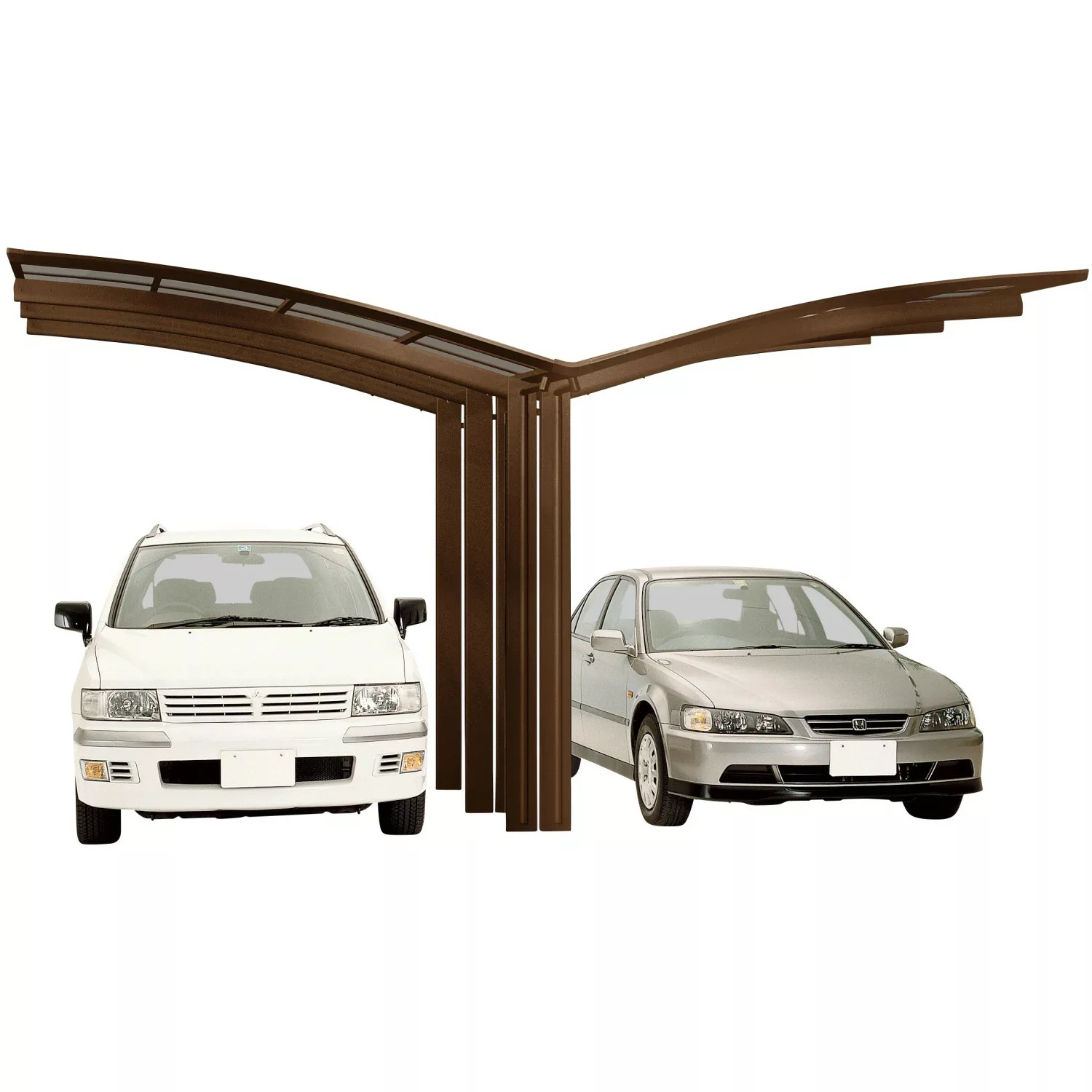 Ximax Alu Doppelcarport Portoforte Typ 110 Bronze 543 x 495 cm Sonderfertig günstig online kaufen