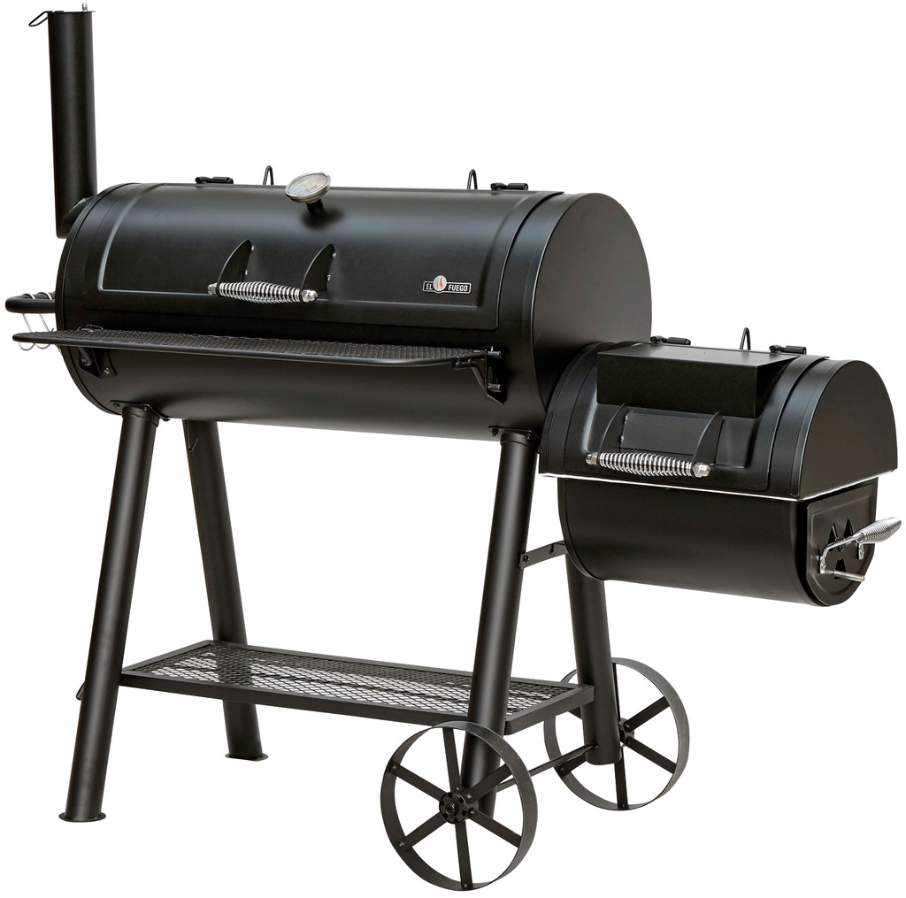 El Fuego Holzkohlegrill/Smoker Buffalo ca. 155 x 132 x 78 cm günstig online kaufen