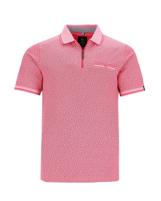 Hajo Poloshirt Piqué-Poloshirt mit Alloverdruck günstig online kaufen