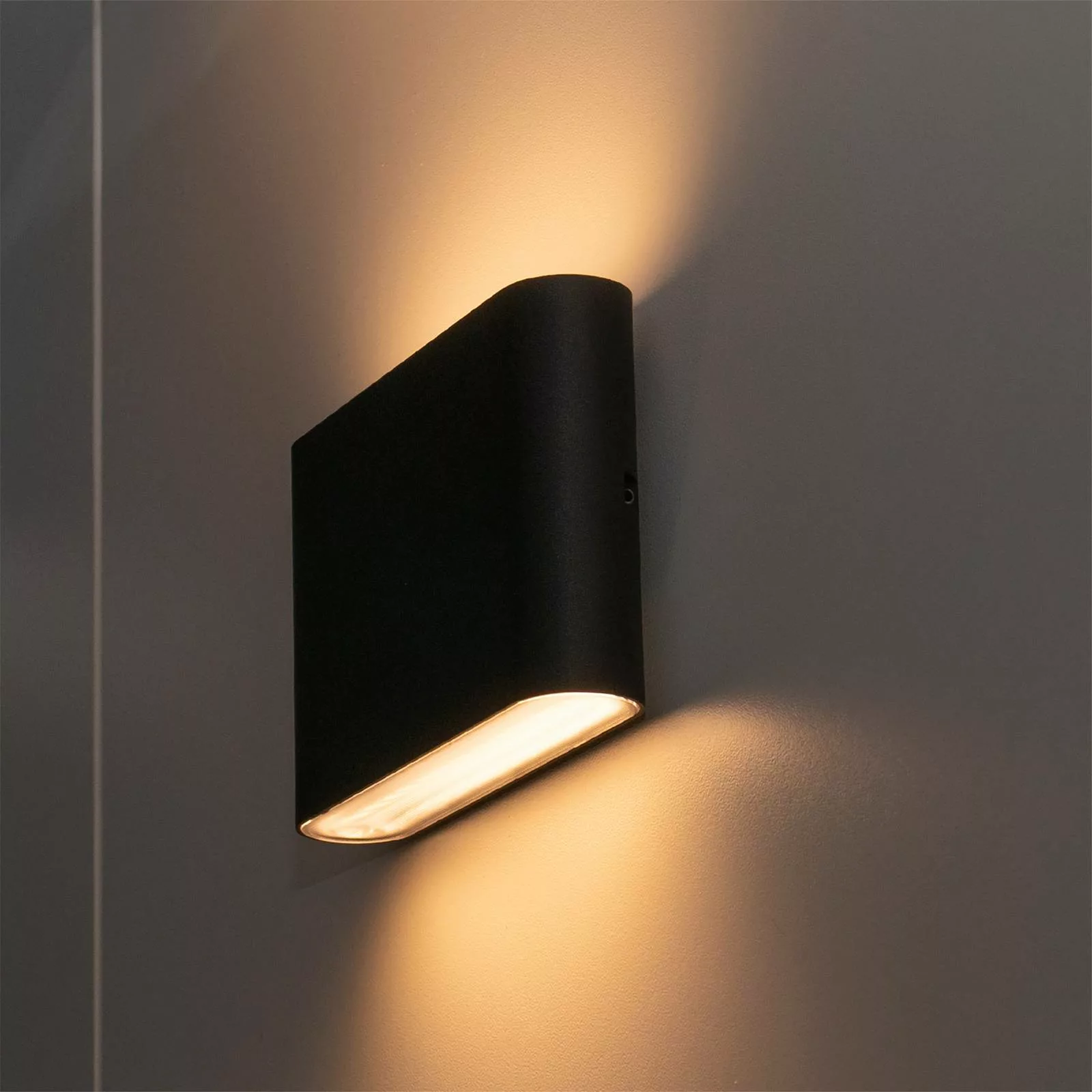 DOTLUX FLASK LED-Außenwandleuchte, schwarz, 13,5cm günstig online kaufen