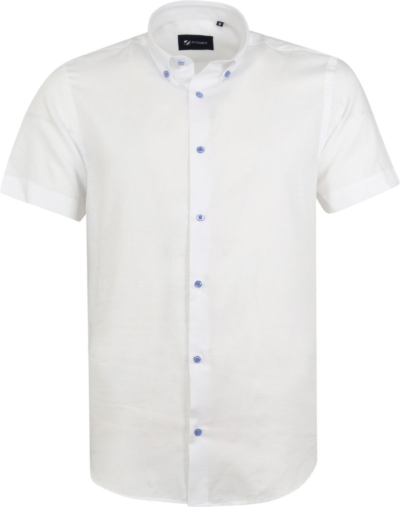 Suitable Shortsleeve Hemd Weiß - Größe M günstig online kaufen