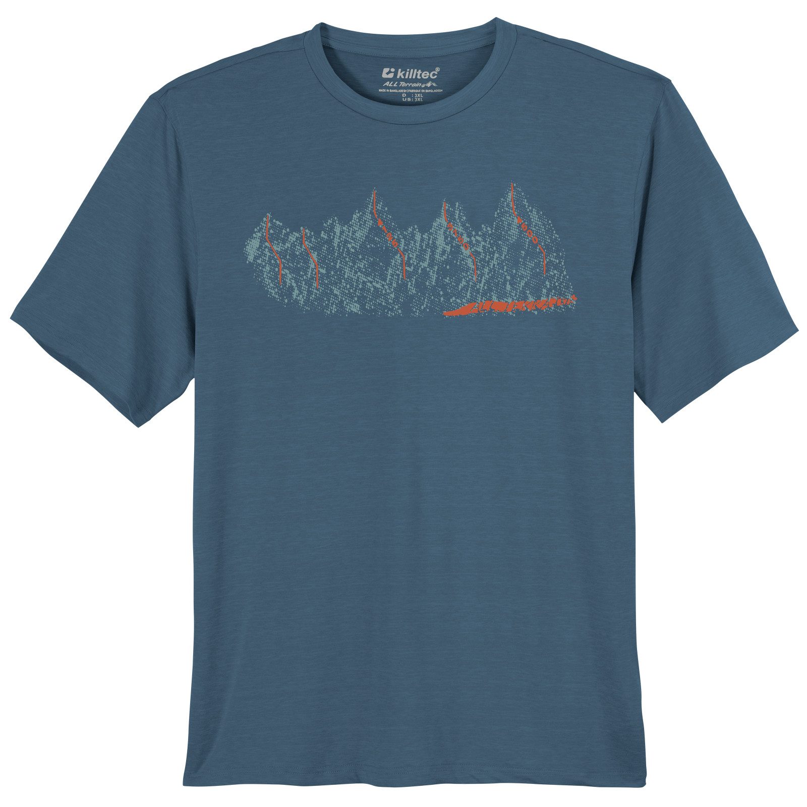 Killtec Rundhalsshirt Killtec XXL Print Funktionsshirt günstig online kaufen