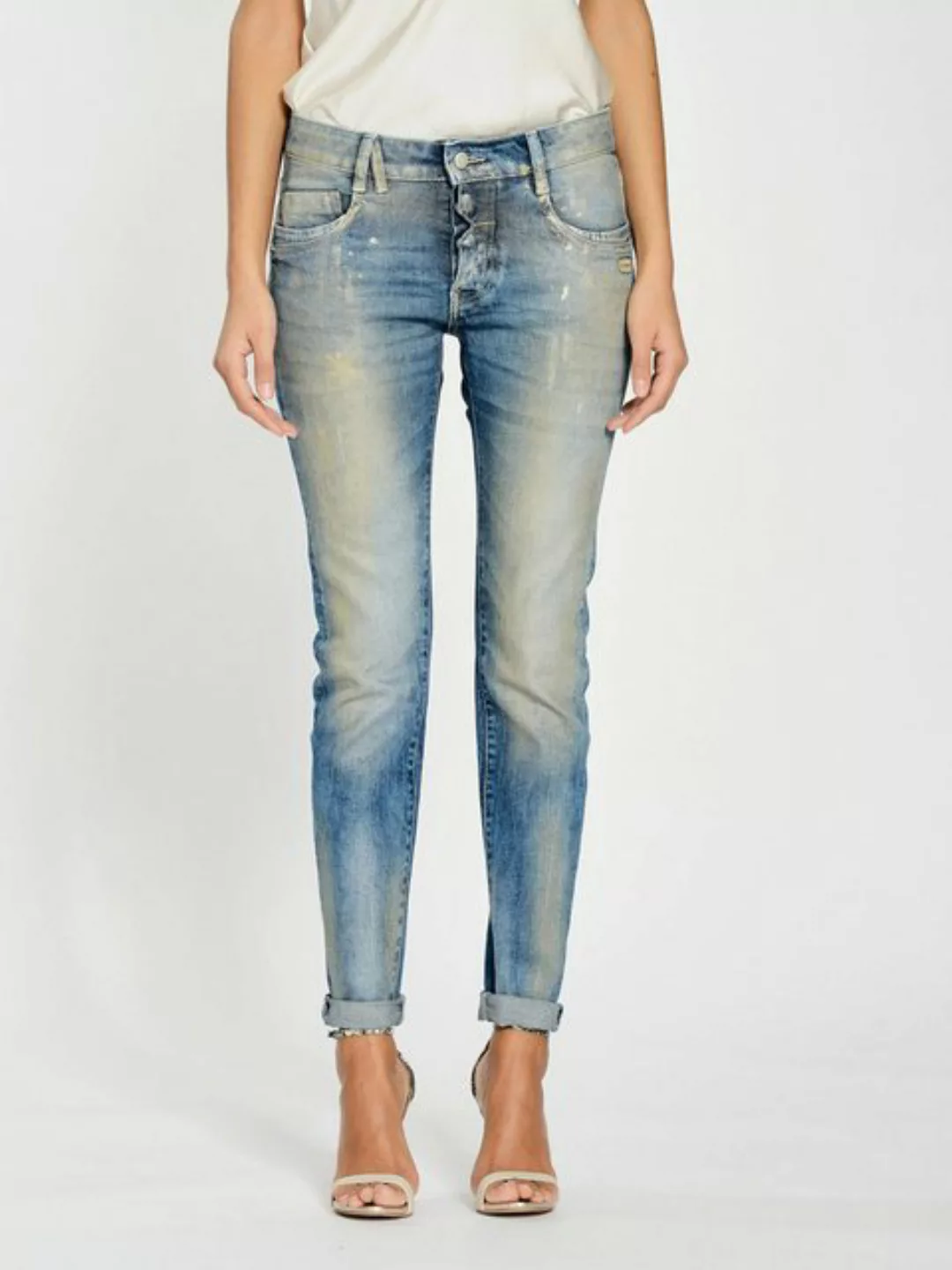 GANG 5-Pocket-Jeans Jeans Gerda Gold Splash günstig online kaufen