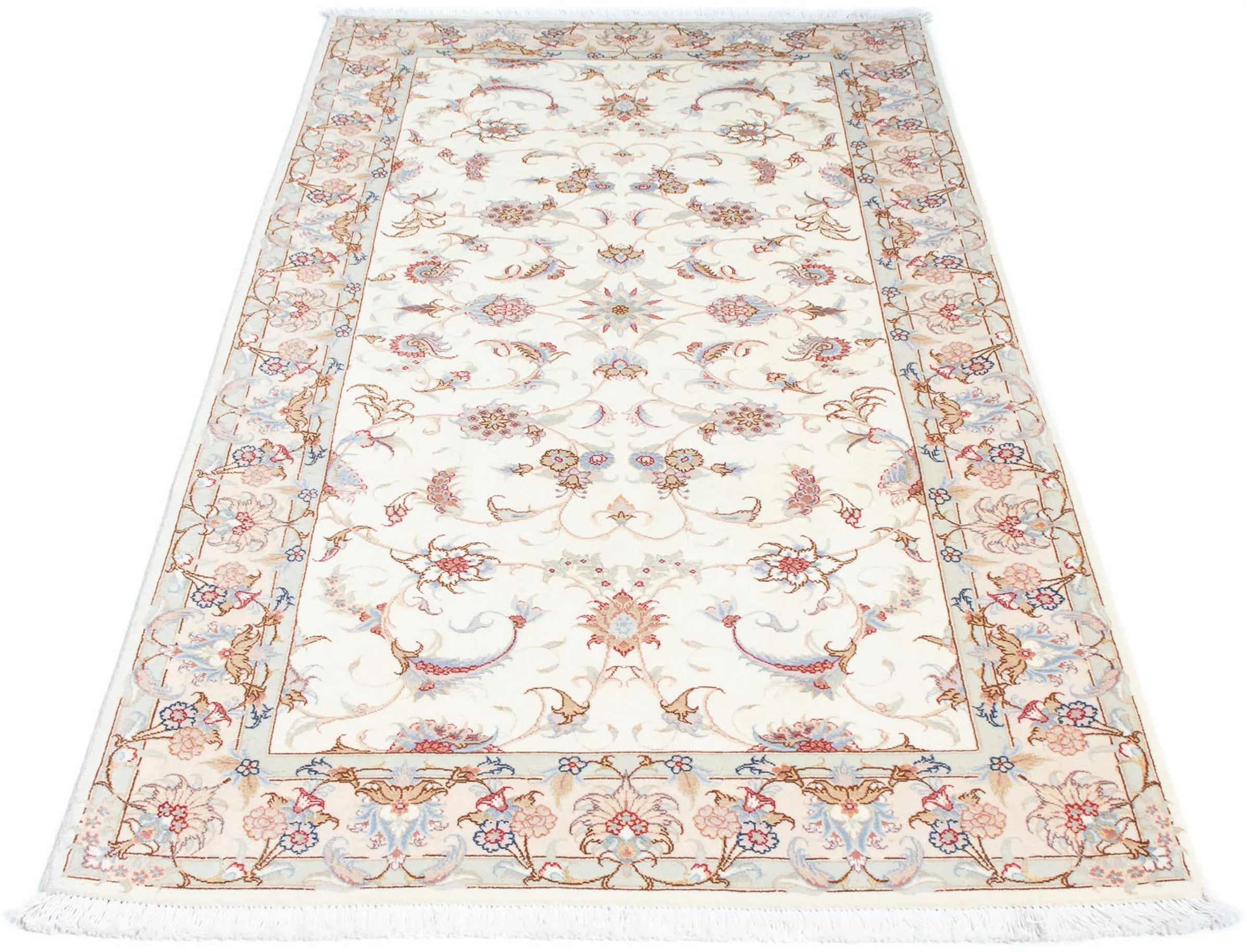 morgenland Orientteppich »Perser - Täbriz - Royal - 198 x 100 cm - beige«, günstig online kaufen