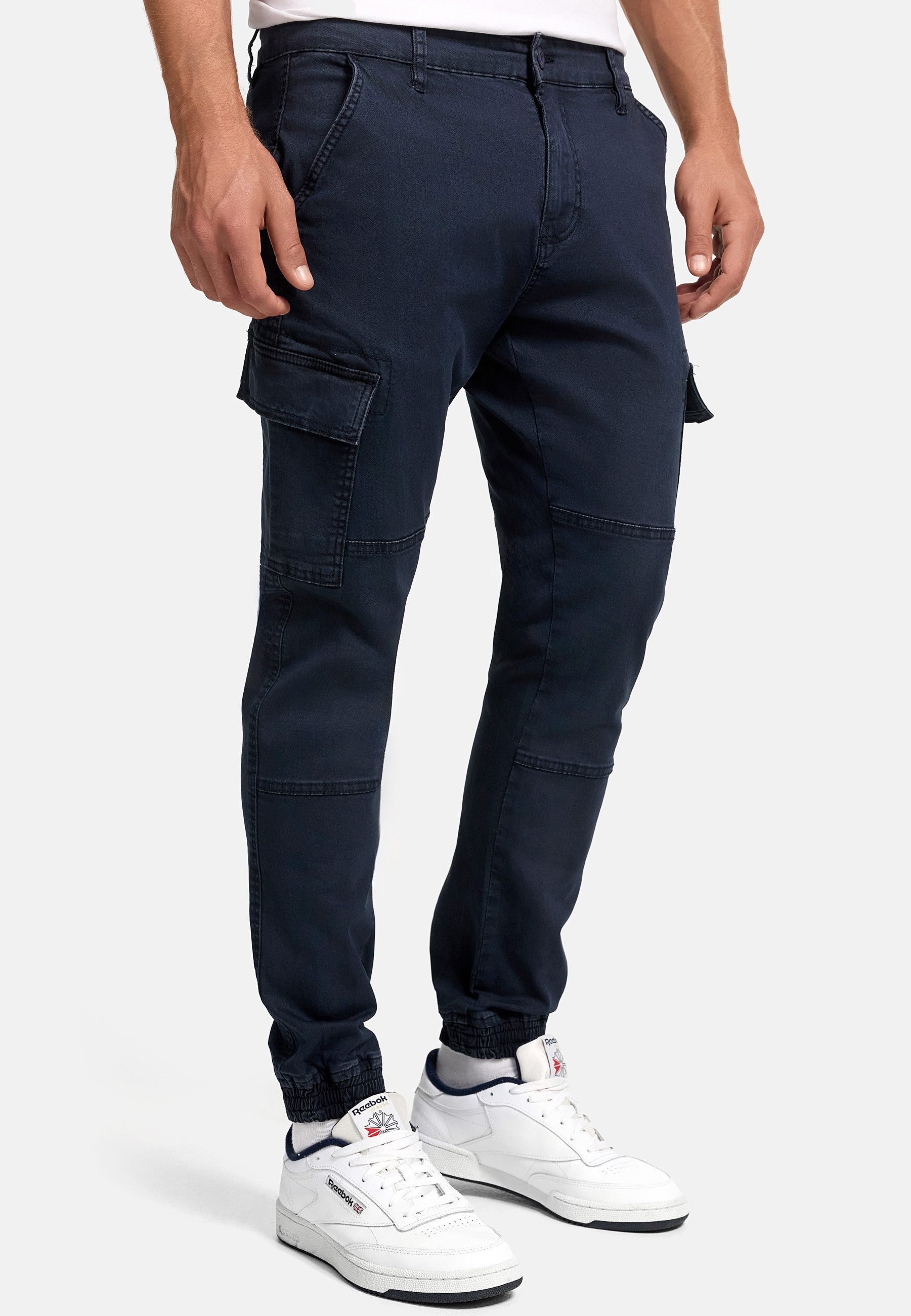 Indicode Cargohose August mit 6 Taschen günstig online kaufen