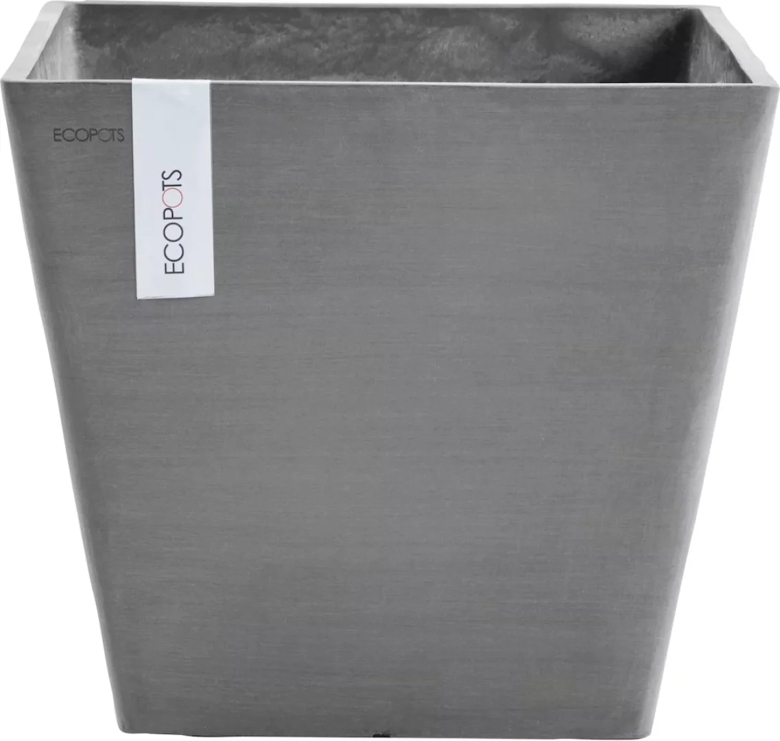ECOPOTS Blumentopf "ROTTERDAM Grey", BxTxH: 30x30x26 cm günstig online kaufen