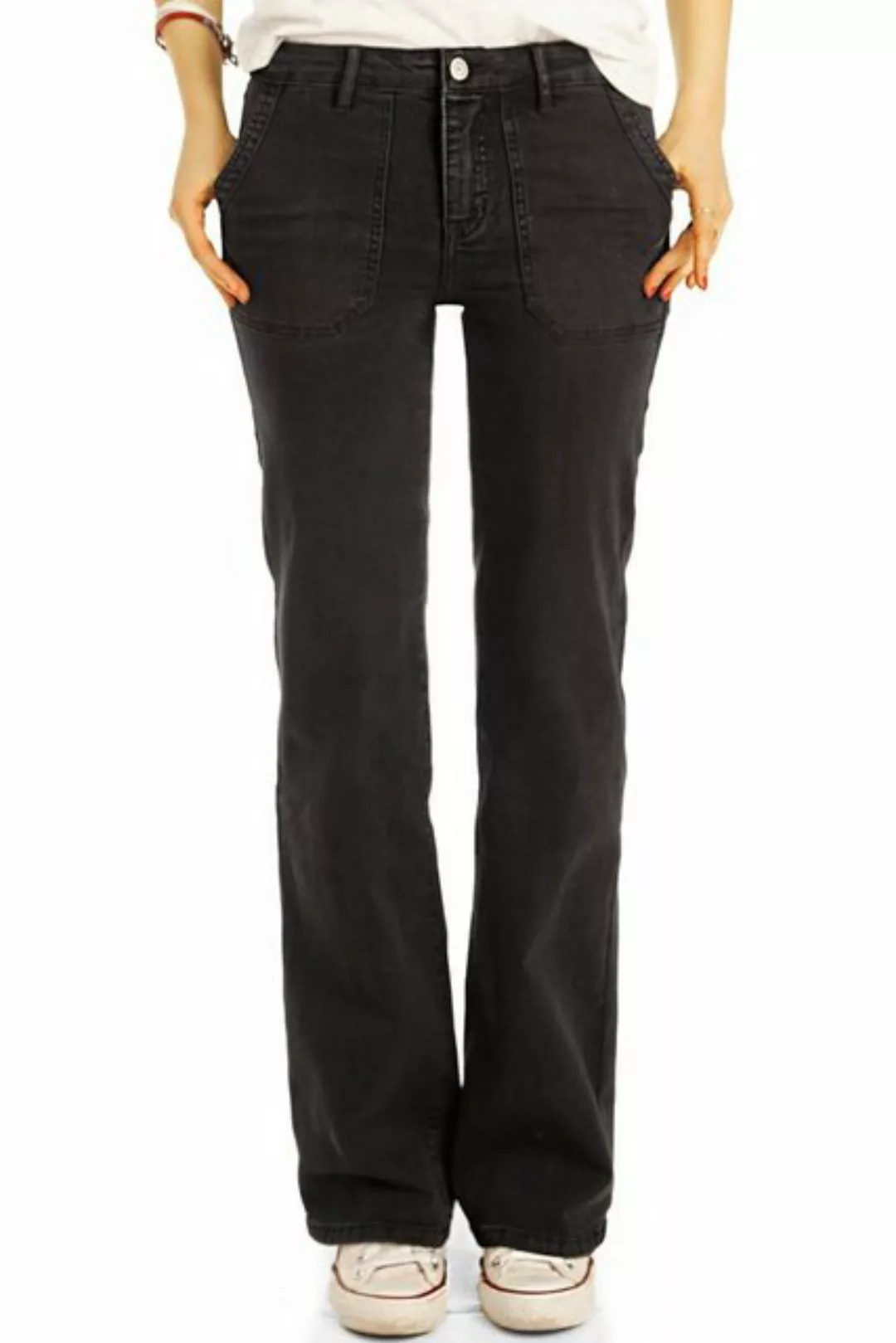 be styled Bootcut-Jeans Bootcut Jeans, medium waist Hosen straight Passform günstig online kaufen