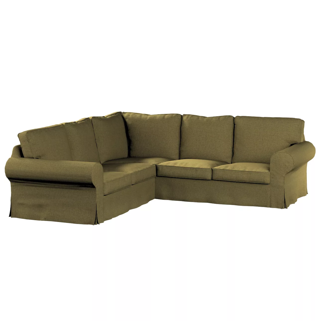 Bezug für Ektorp Ecksofa, olivgrün, Sofahusse für Ektorp Ecksofa, Madrid (1 günstig online kaufen