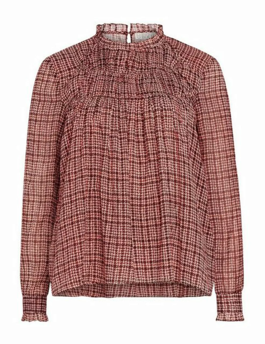 Brigitte von Boch Langarmbluse Tierny Bluse print terracotta günstig online kaufen