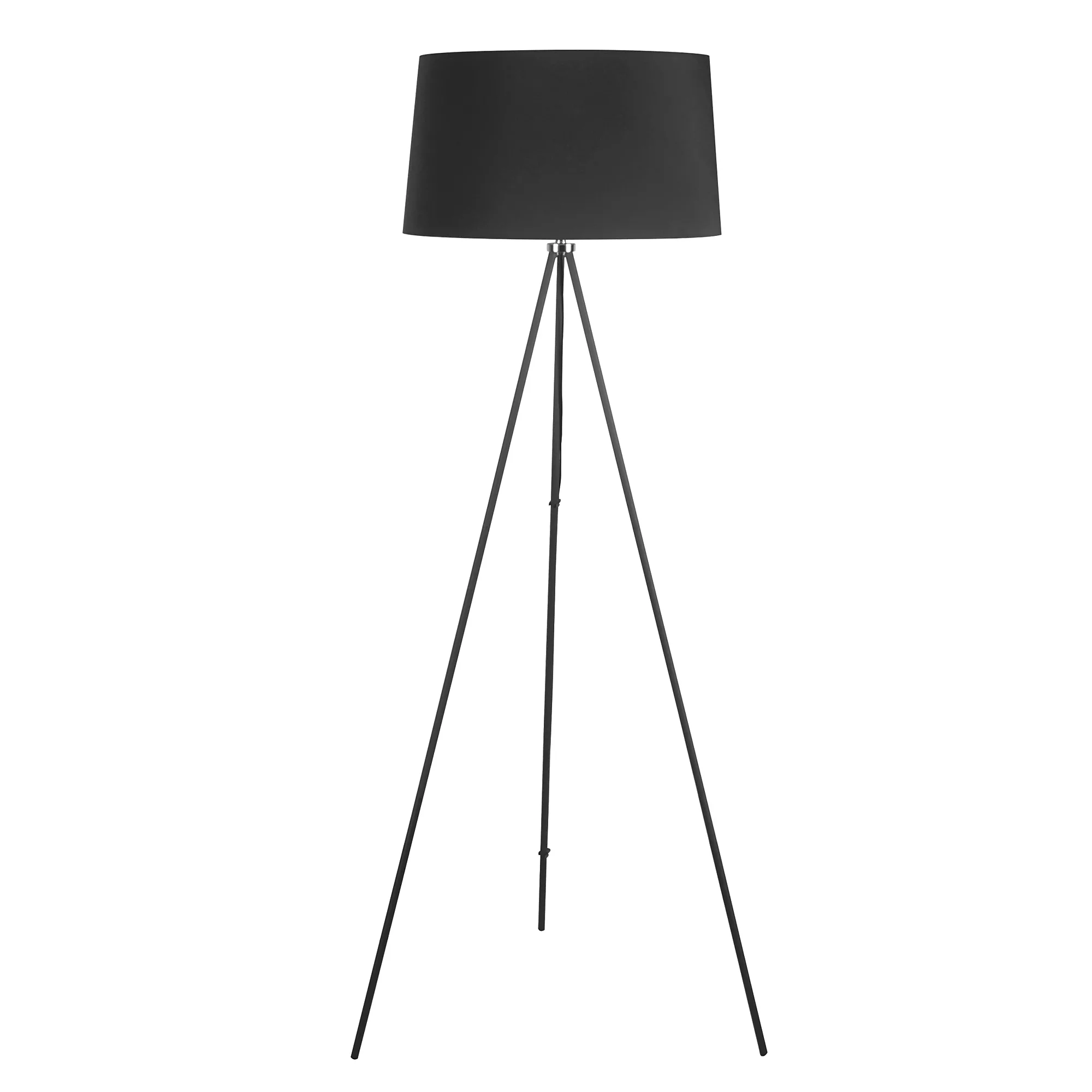 HOMCOM Stehlampe Tripod Schlafzimmer Standleuchte Skandinavisch Stoff & Met günstig online kaufen