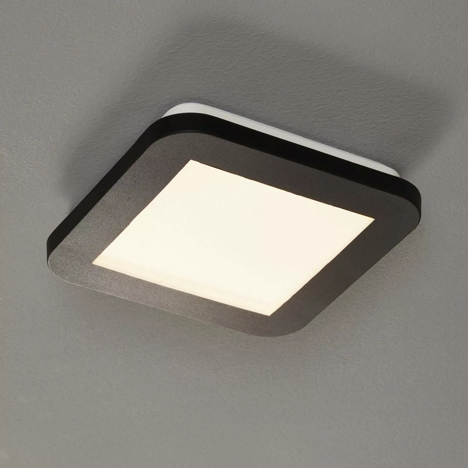Reality LED Deckenleuchte Camillus Schwarz matt 30 mm x 170 mm x 170 mm günstig online kaufen