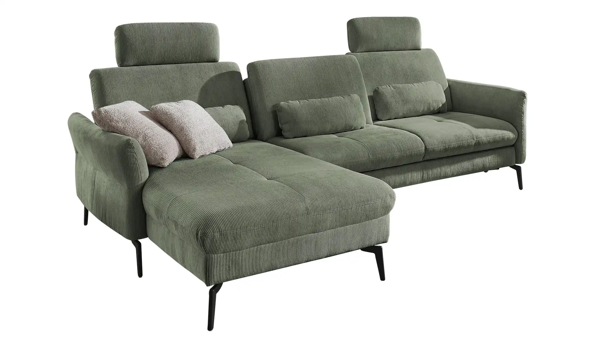 meinSofa Ecksofa Cord DANTE ¦ grün ¦ Maße (cm): B: 280 H: 91 T: 179 Polster günstig online kaufen