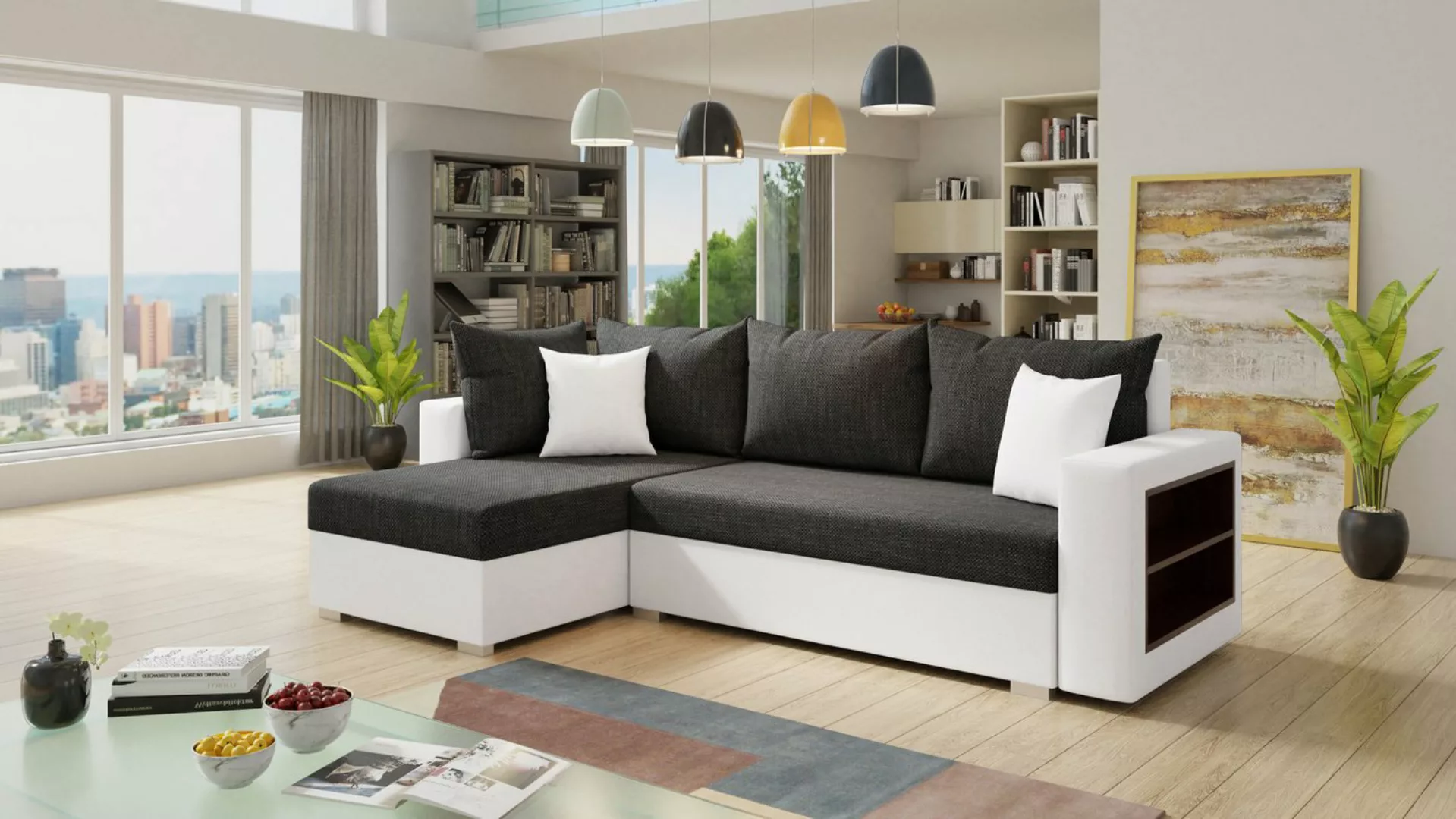 Sofnet Ecksofa Lord, mit Schlaffunktion und Bettkasten, L-Form Couch, Schla günstig online kaufen