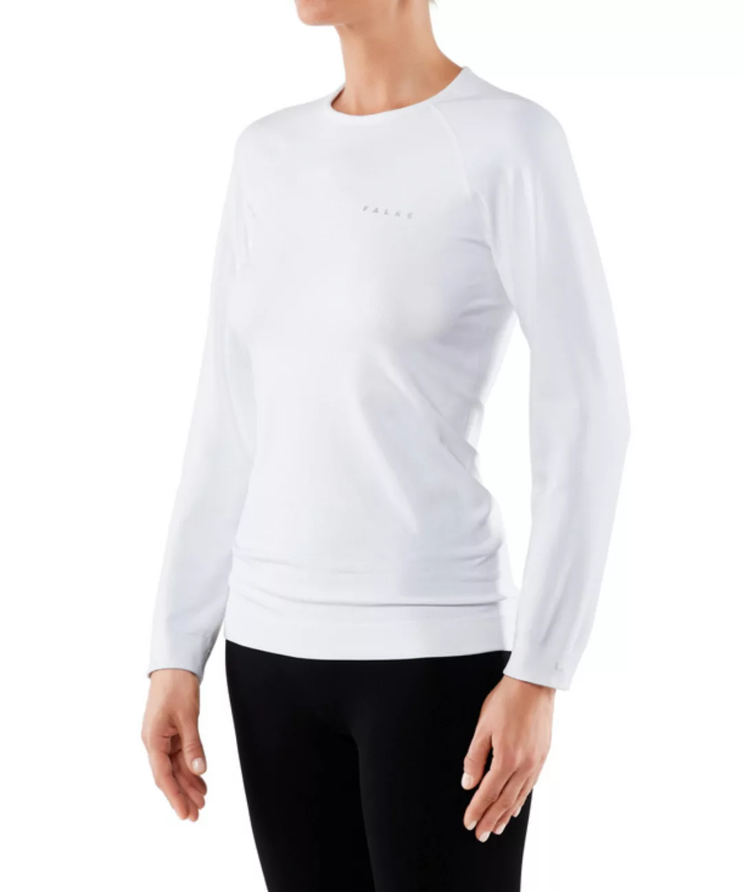 FALKE Damen Langarmshirt Maximum Warm, M, Weiß, Uni, 33041-286003 günstig online kaufen